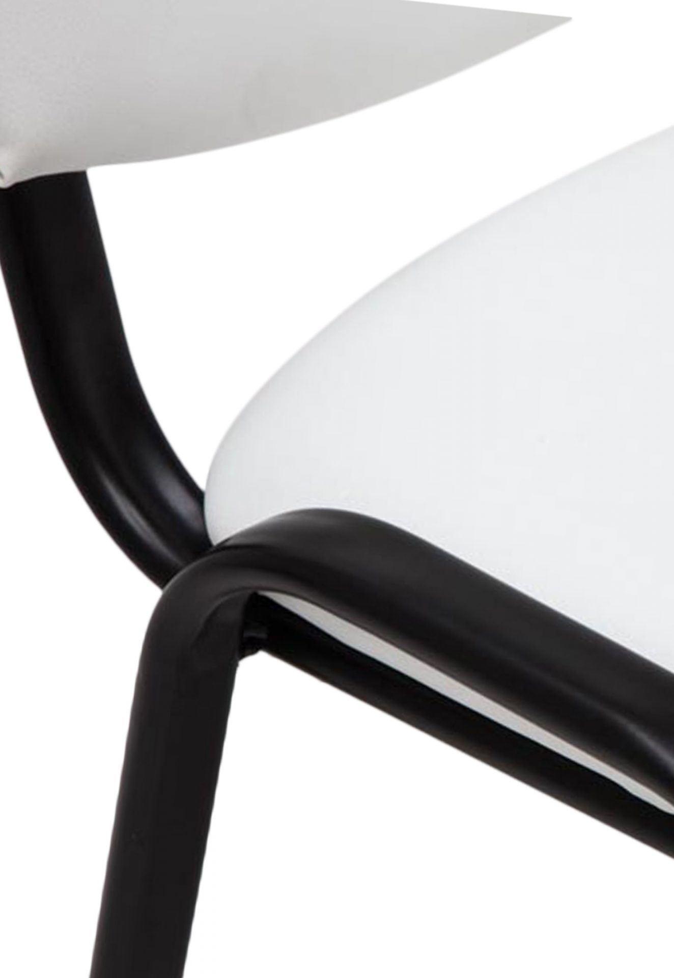 Besucherstuhl Ken Kunstleder, weiß