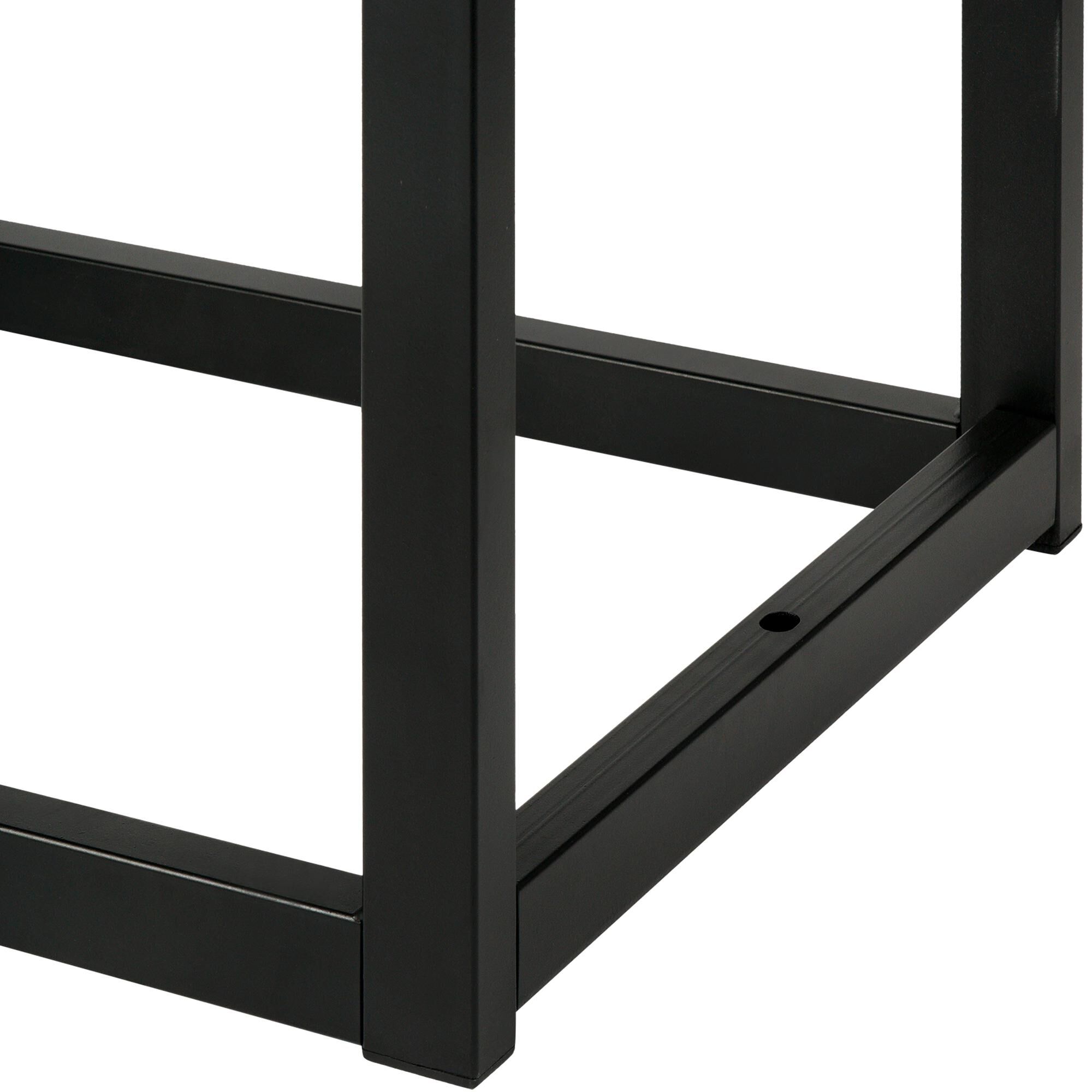 Sitzbank Polson Samt Schwarz 120 cm, schwarz