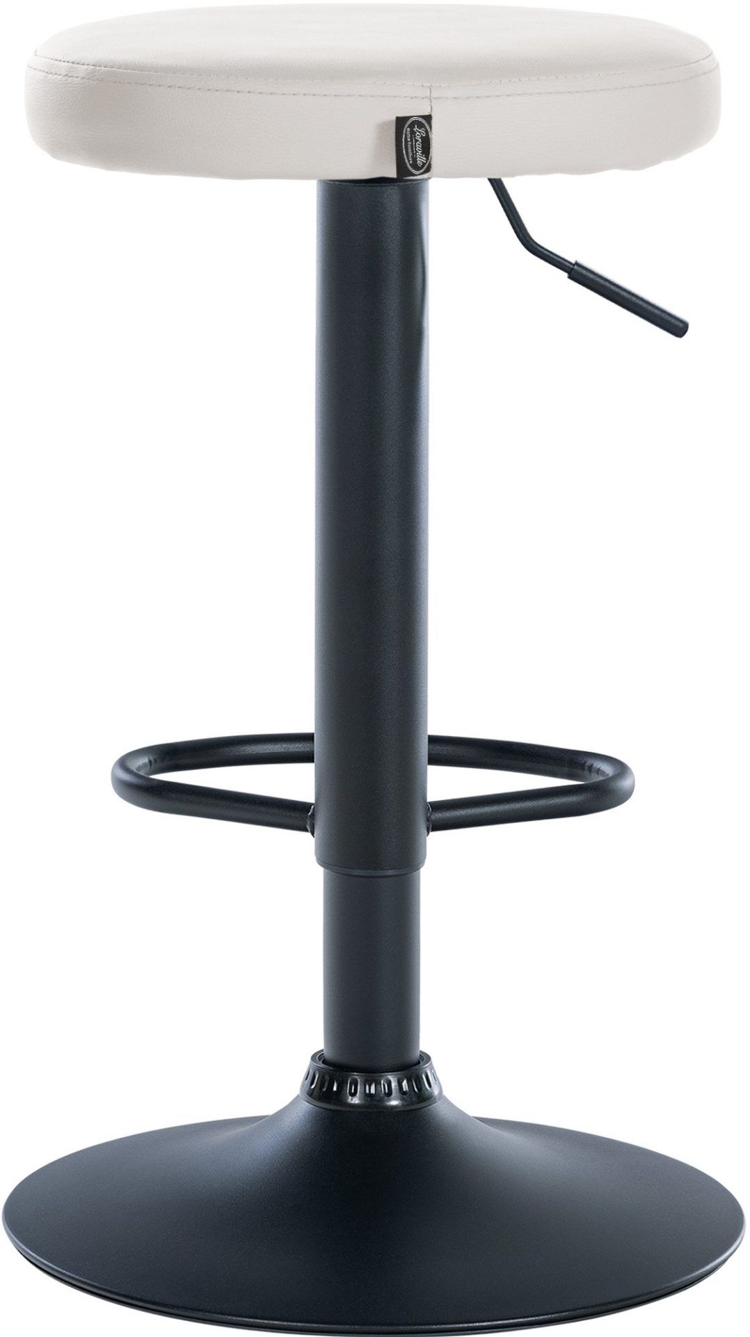 2er Set Barhocker Ponte Kunstleder schwarz, weiß