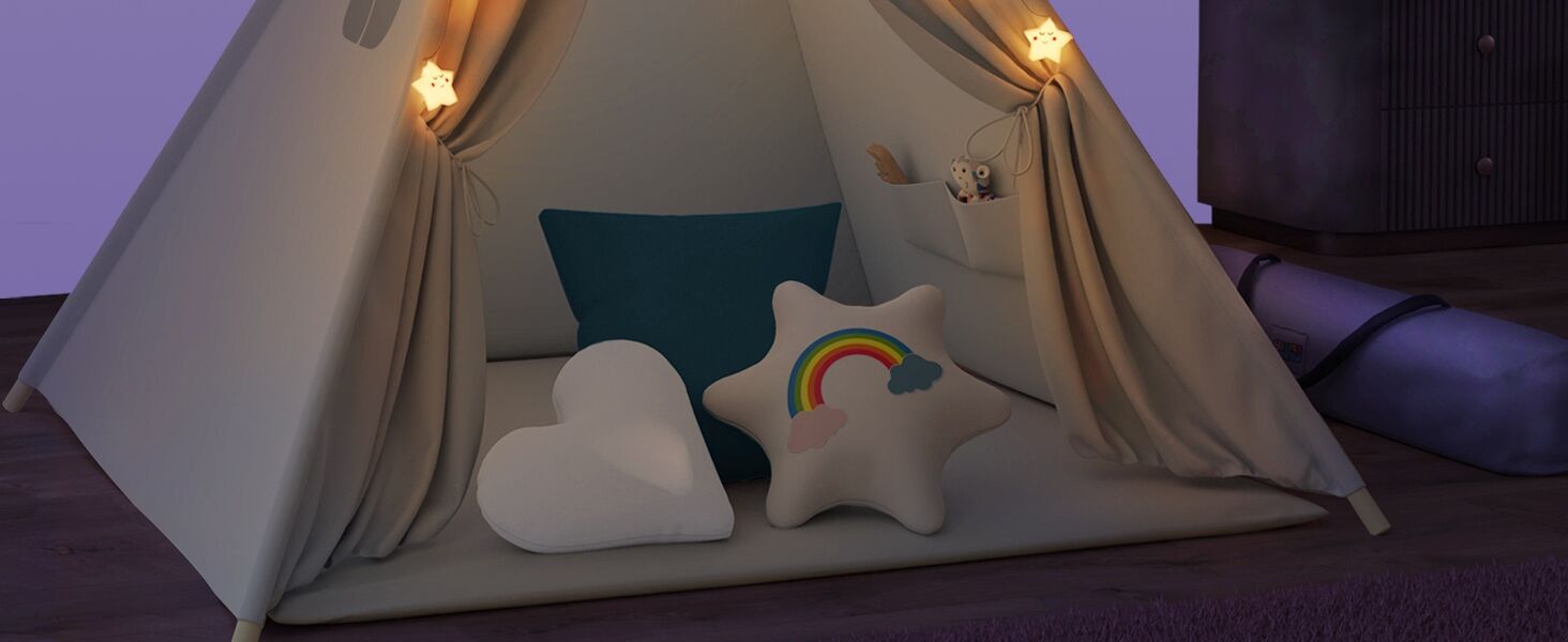 Tipi Spielzelt Grau 160x130x130cm