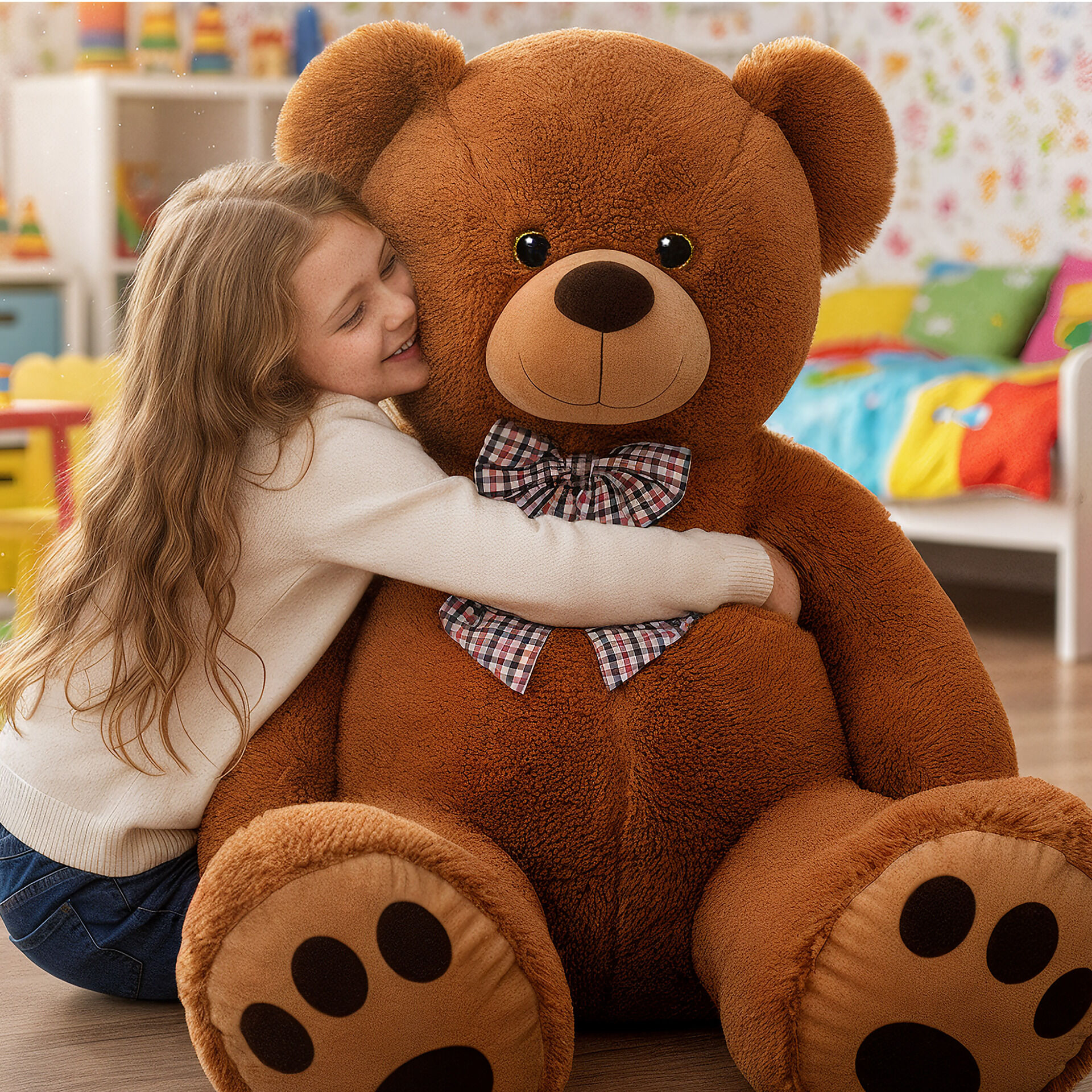 Plüschtier Teddybär XXXL Braun 175cm