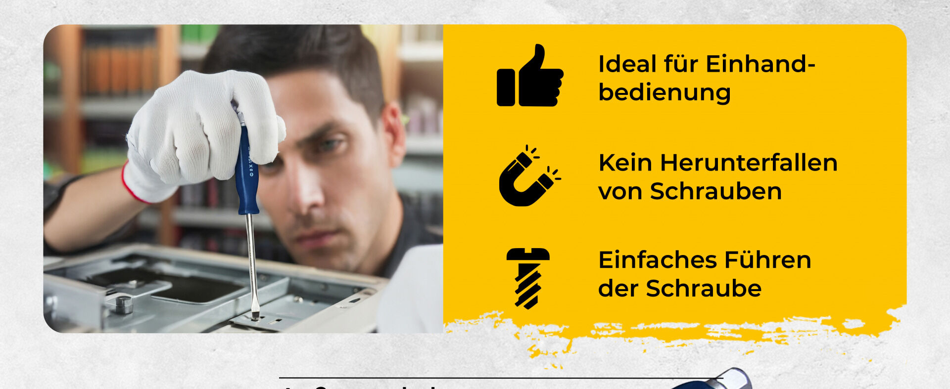 Spezial-Schraubendreherset 12-tlg aus Chrom-Vanadium-Stahl