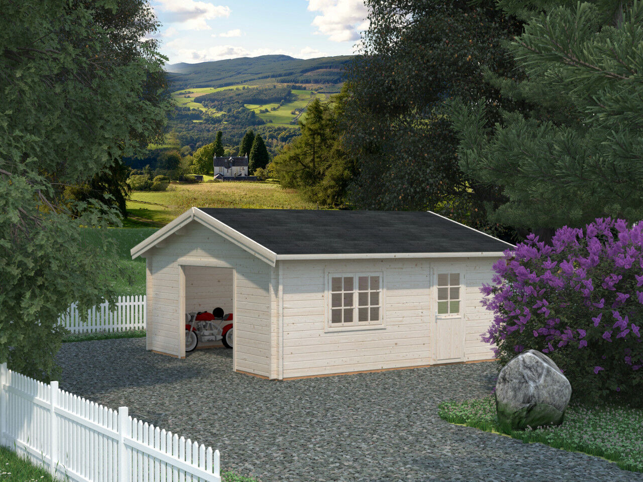 Palmako Holzgarage Roger 27,7 m²