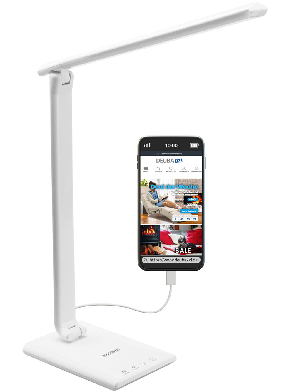 LED Tischlampe Cataleya weiß
