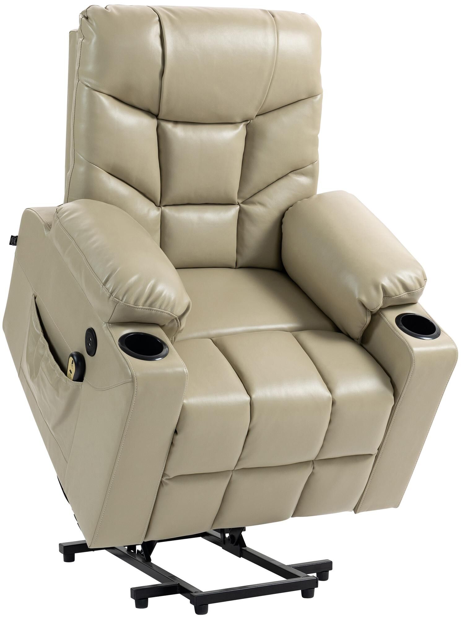 Sessel Andover Kunstleder, creme