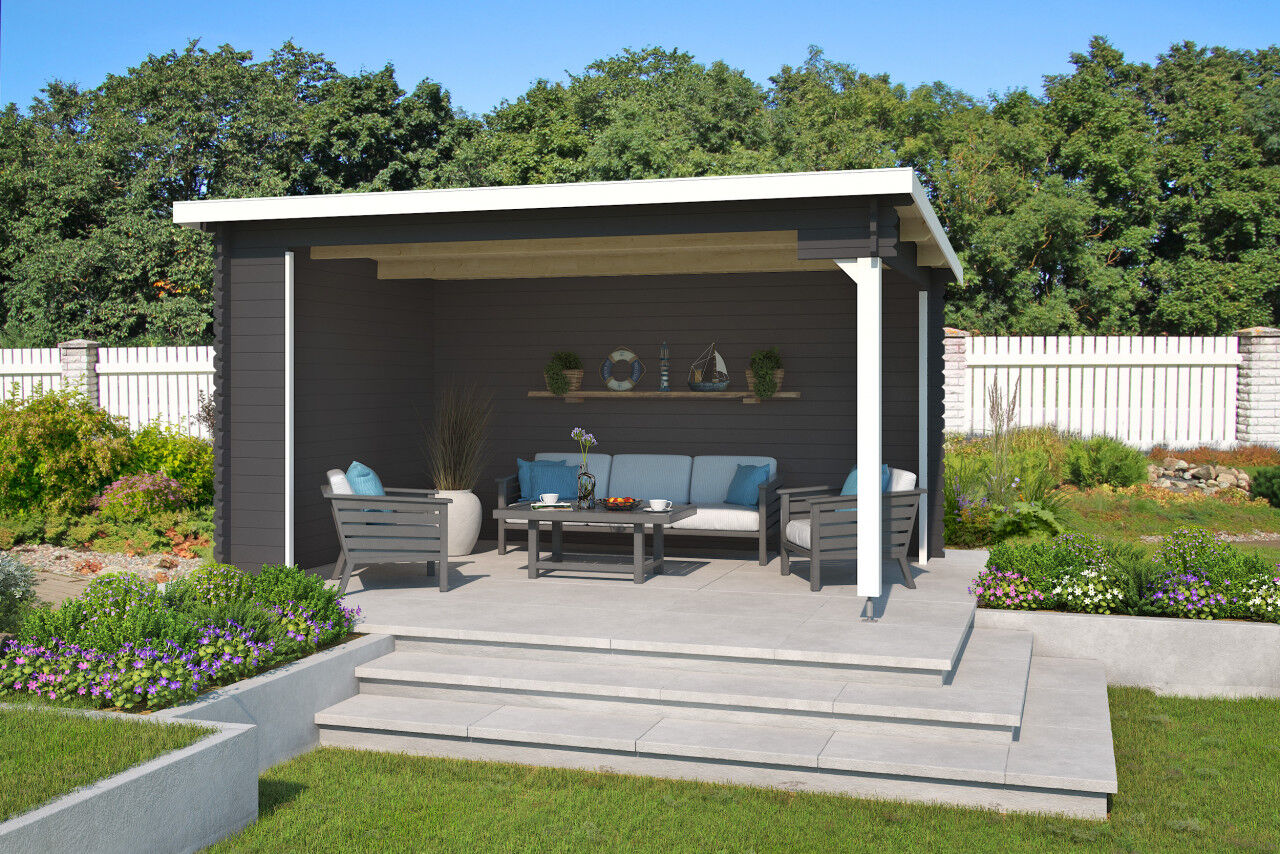 Lasita Maja Pultdach Gartenpavillon Columbus
