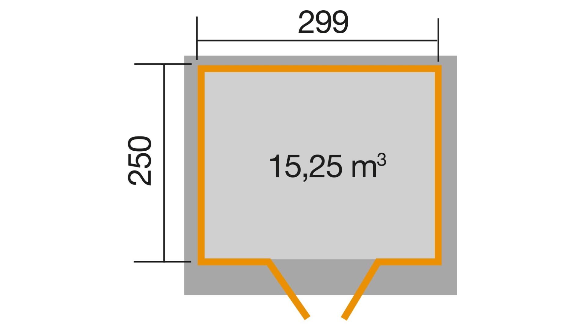 weka Gartenhaus 325 - 3,0x3,0m