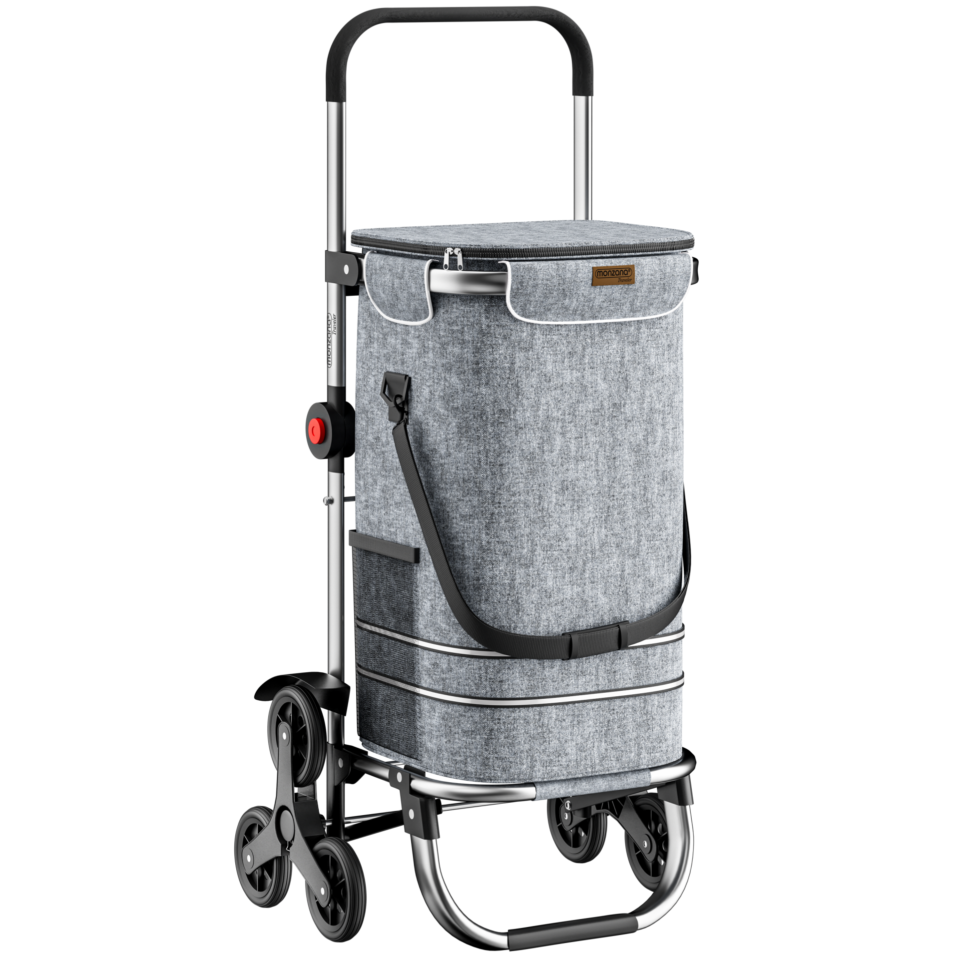 Einkaufstrolley Treppensteiger Grau