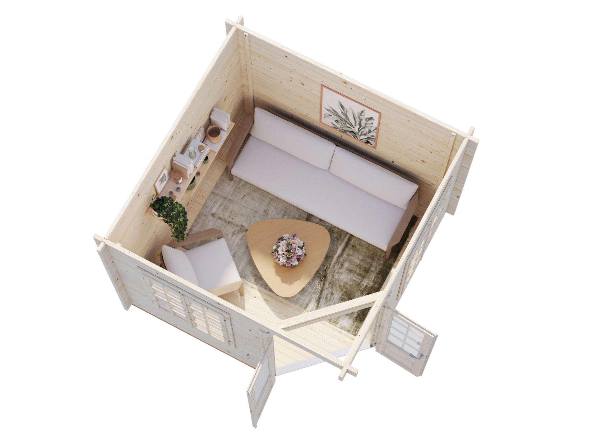 Palmako 5 Eck Gartenhaus Melanie 6,9 m²