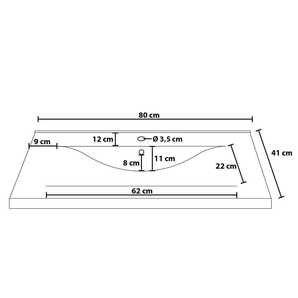 Badmöbel Komplettset WANGEROOGE BIG XL - Weiß Made in Germany