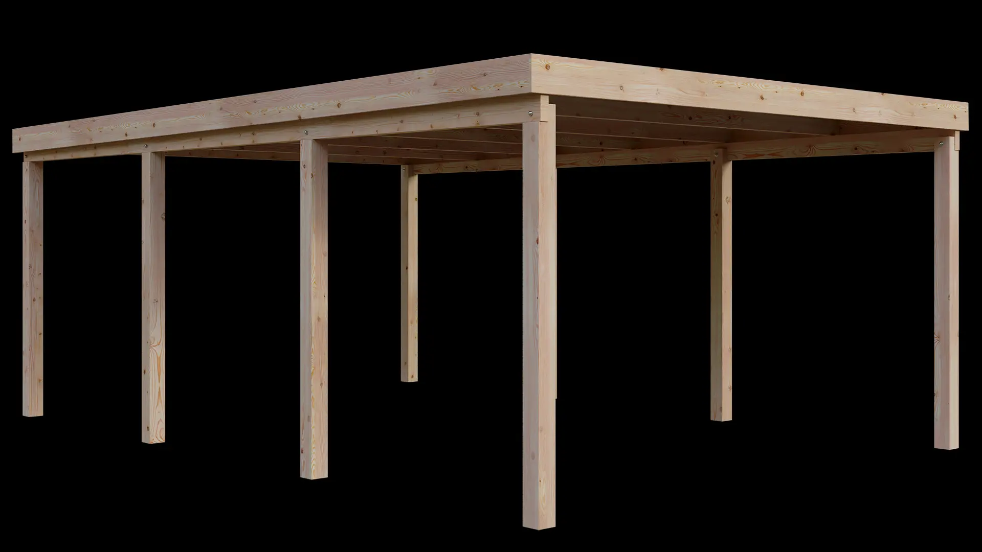 Carport VC 410x600 Lärche