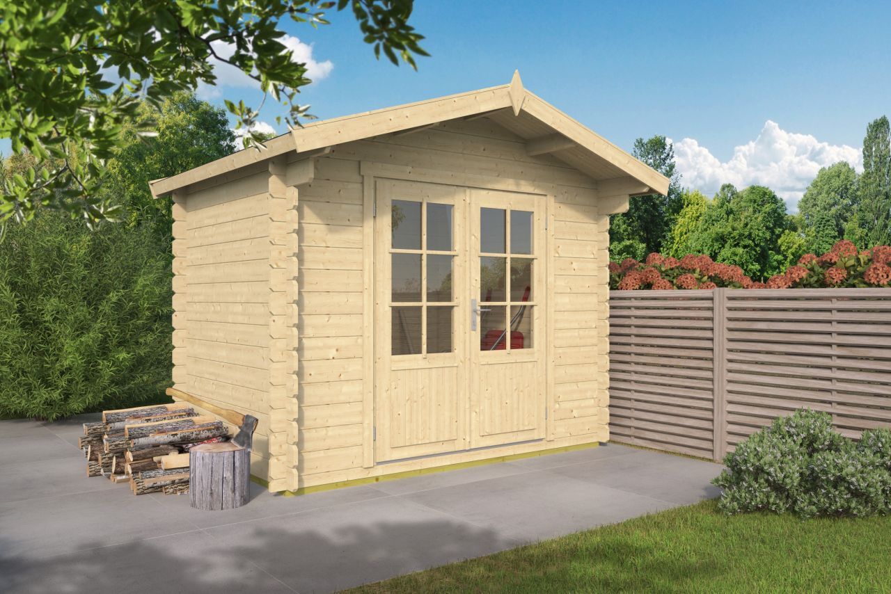 Blockhütte Gartenhaus Anja