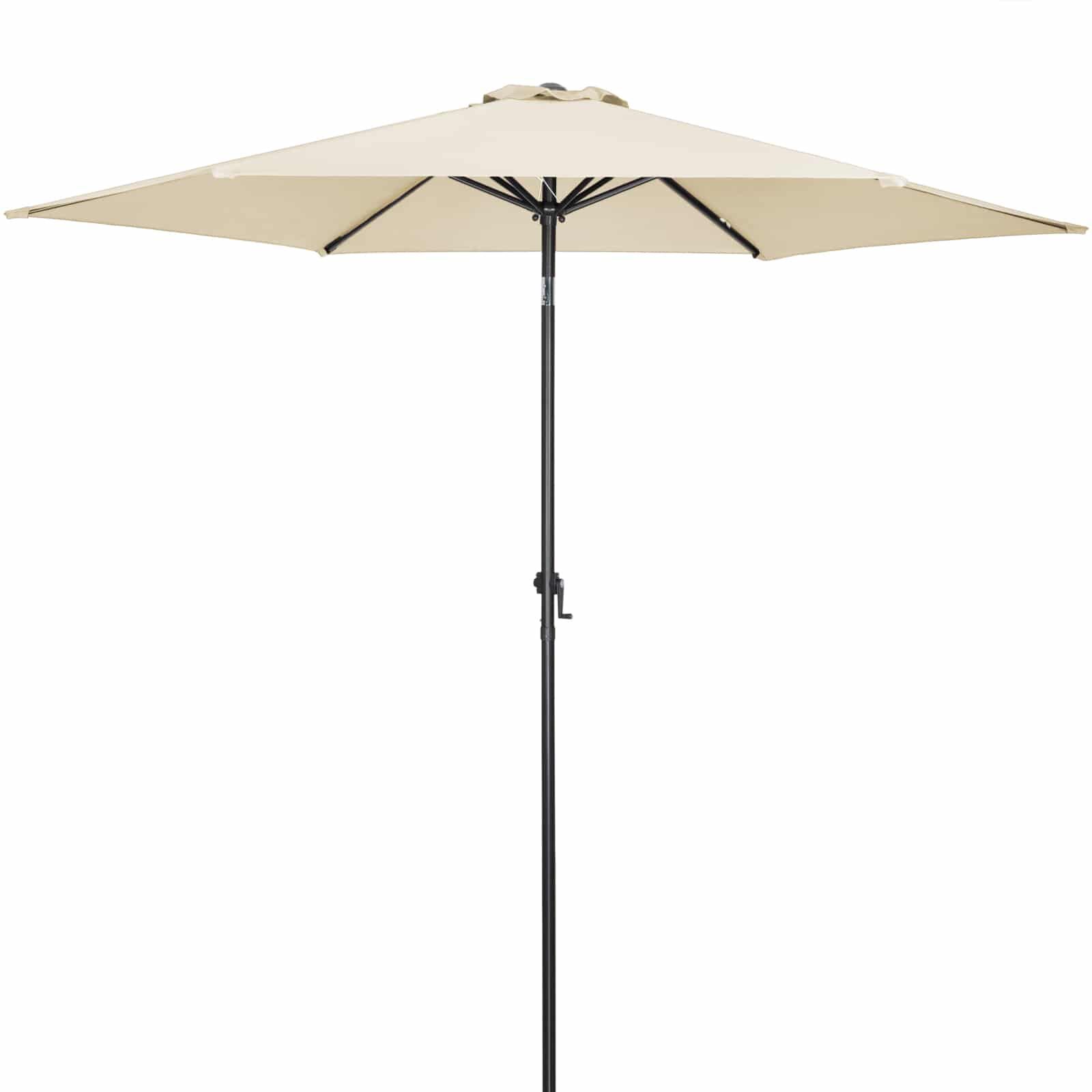 Sonnenschirm Beige Alu Ø300cm UV-Schutz 80+