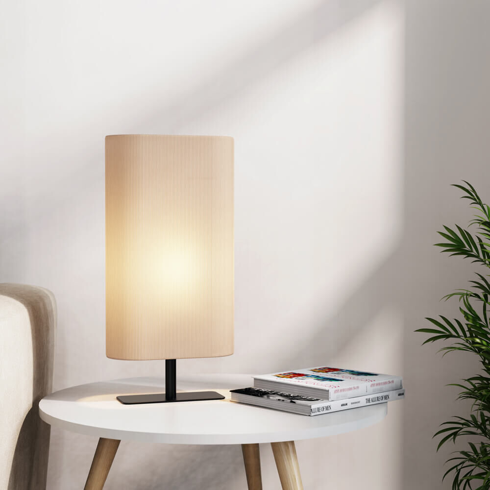 Große Tischlampe SUKO - Beige