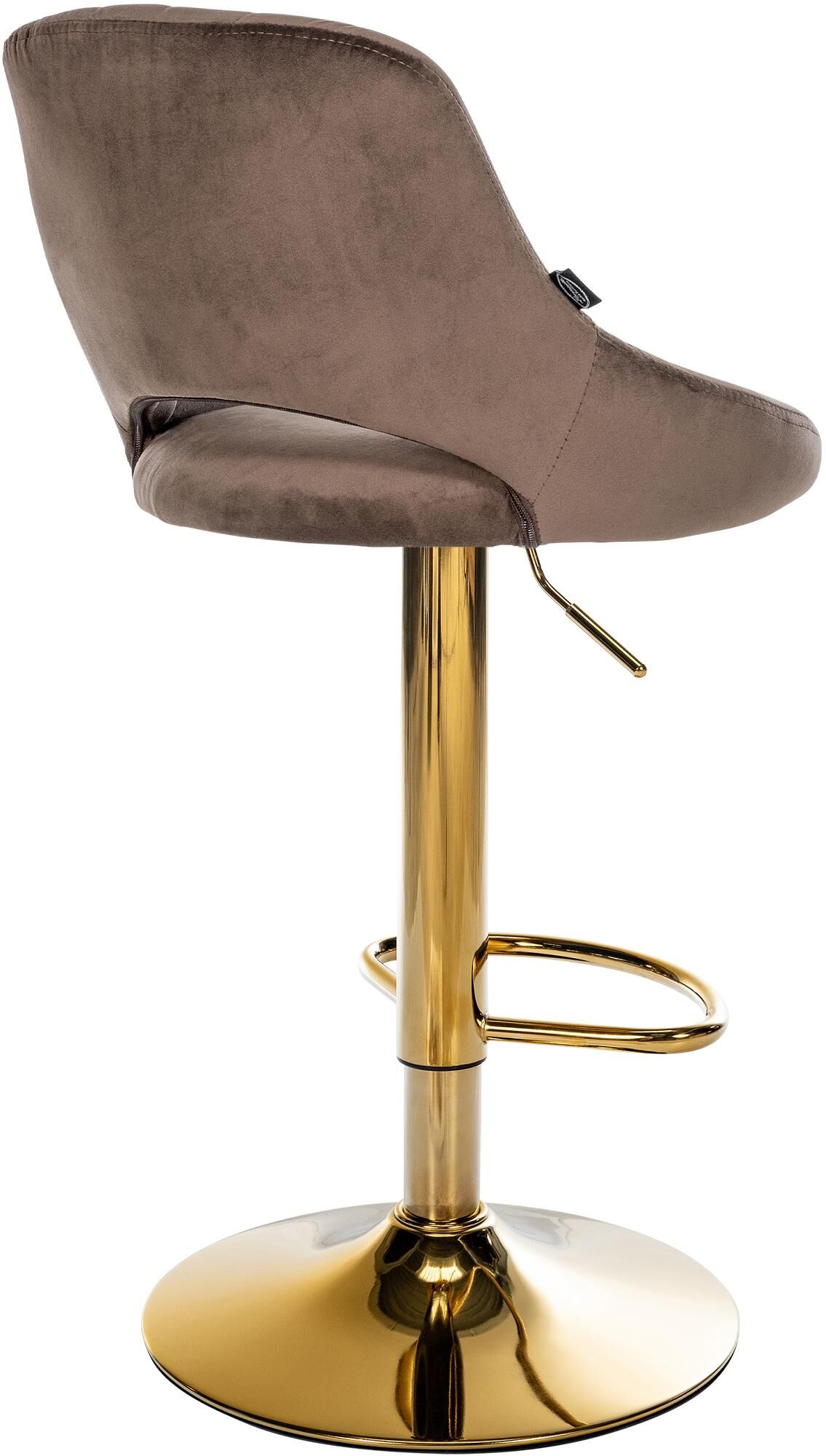 Barhocker Milet Samt gold, braun