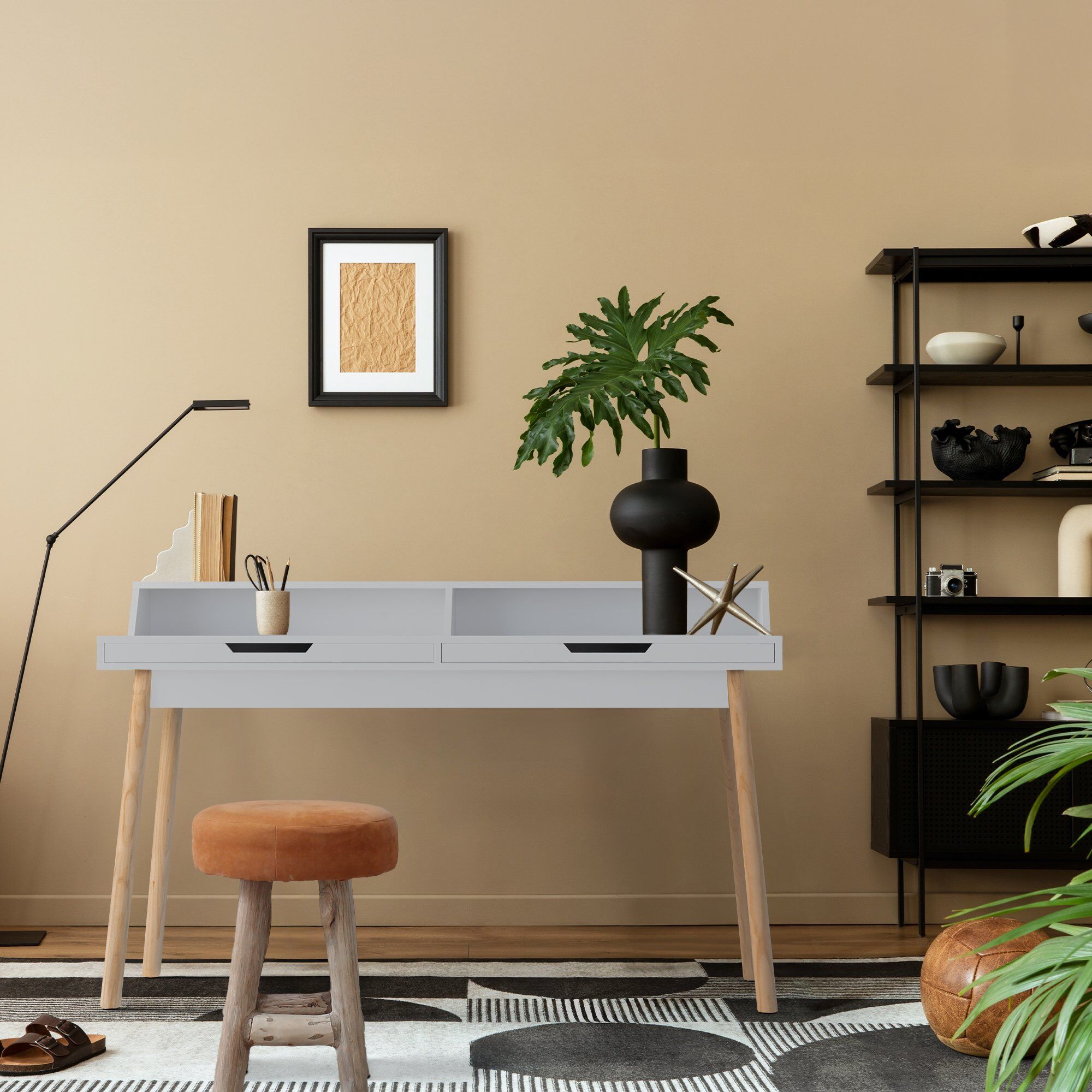 Schreibtisch Eaton 140 cm, weiß