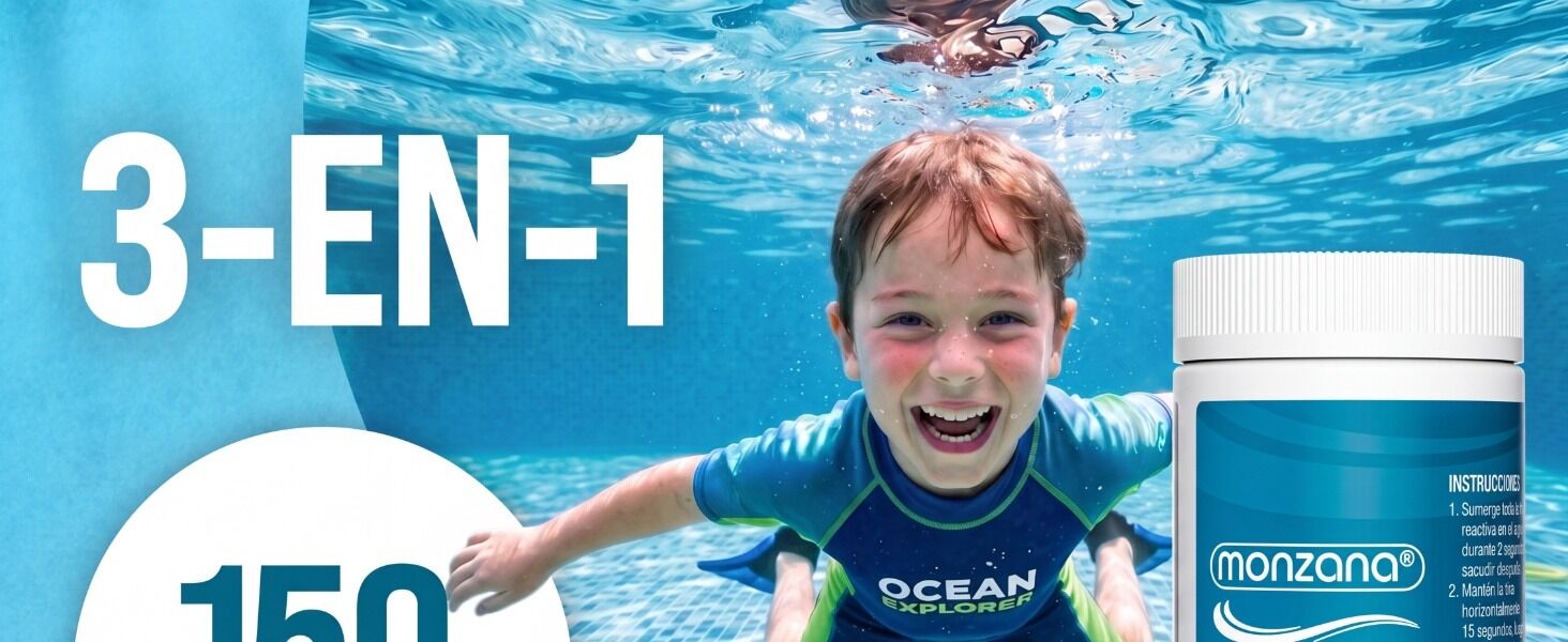 Pool Teststreifen 3in1 Wassertester 150 Stück für Pool Schwimmbad Whirlpool Spa chemisch pH Chlor Alkalinität