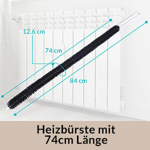 Flexible Heizkörperbürste