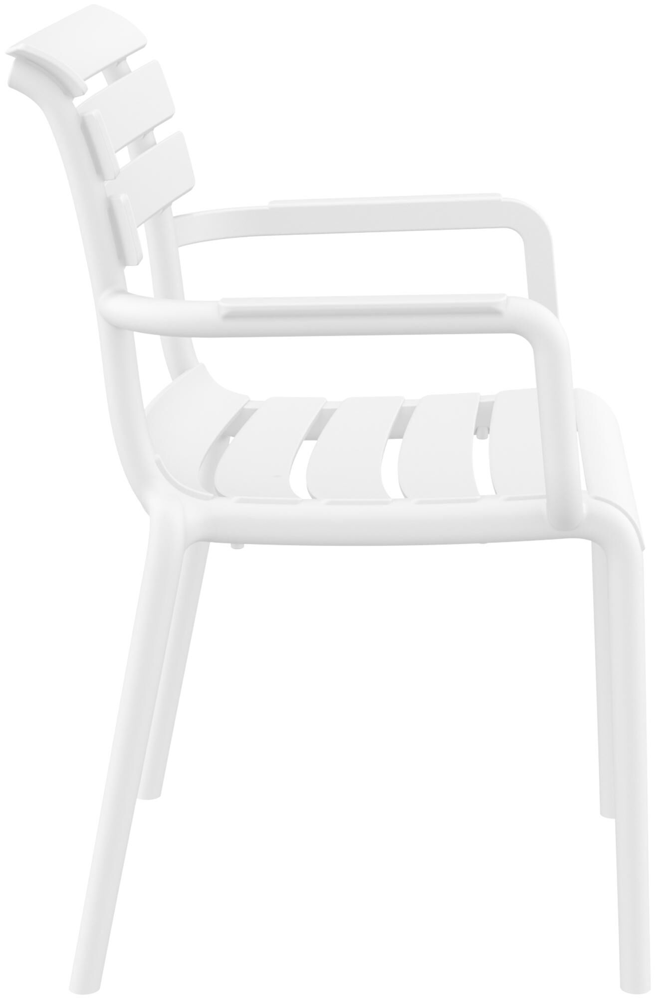 4er Set Stühle Paris, weiß