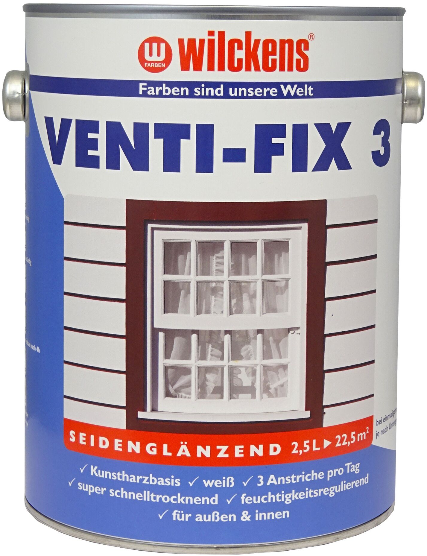 Wilckens Venti Fix 3 Fensterweiss seidenglänzend 2.5l