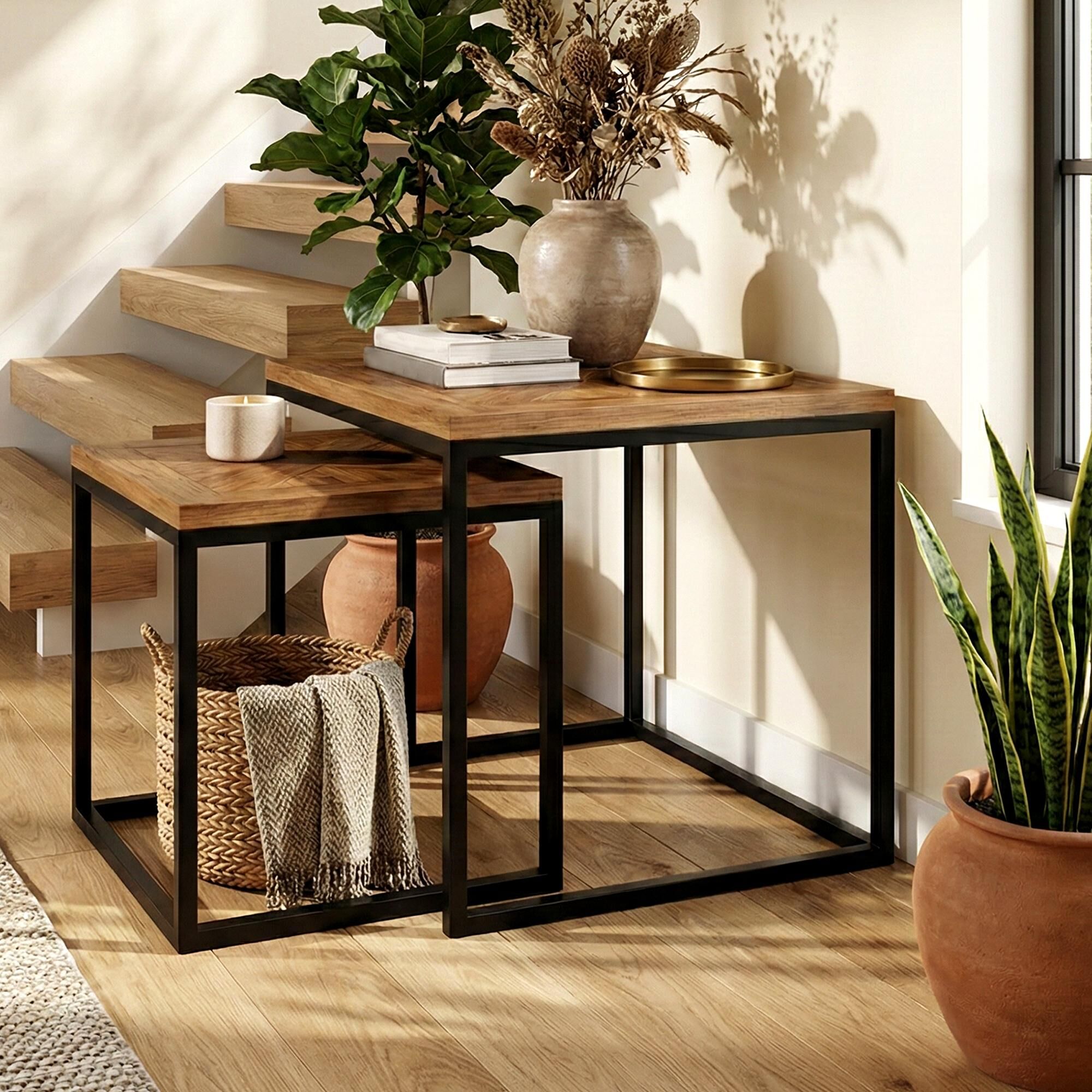 Beistelltisch 2er Set Talero, braun