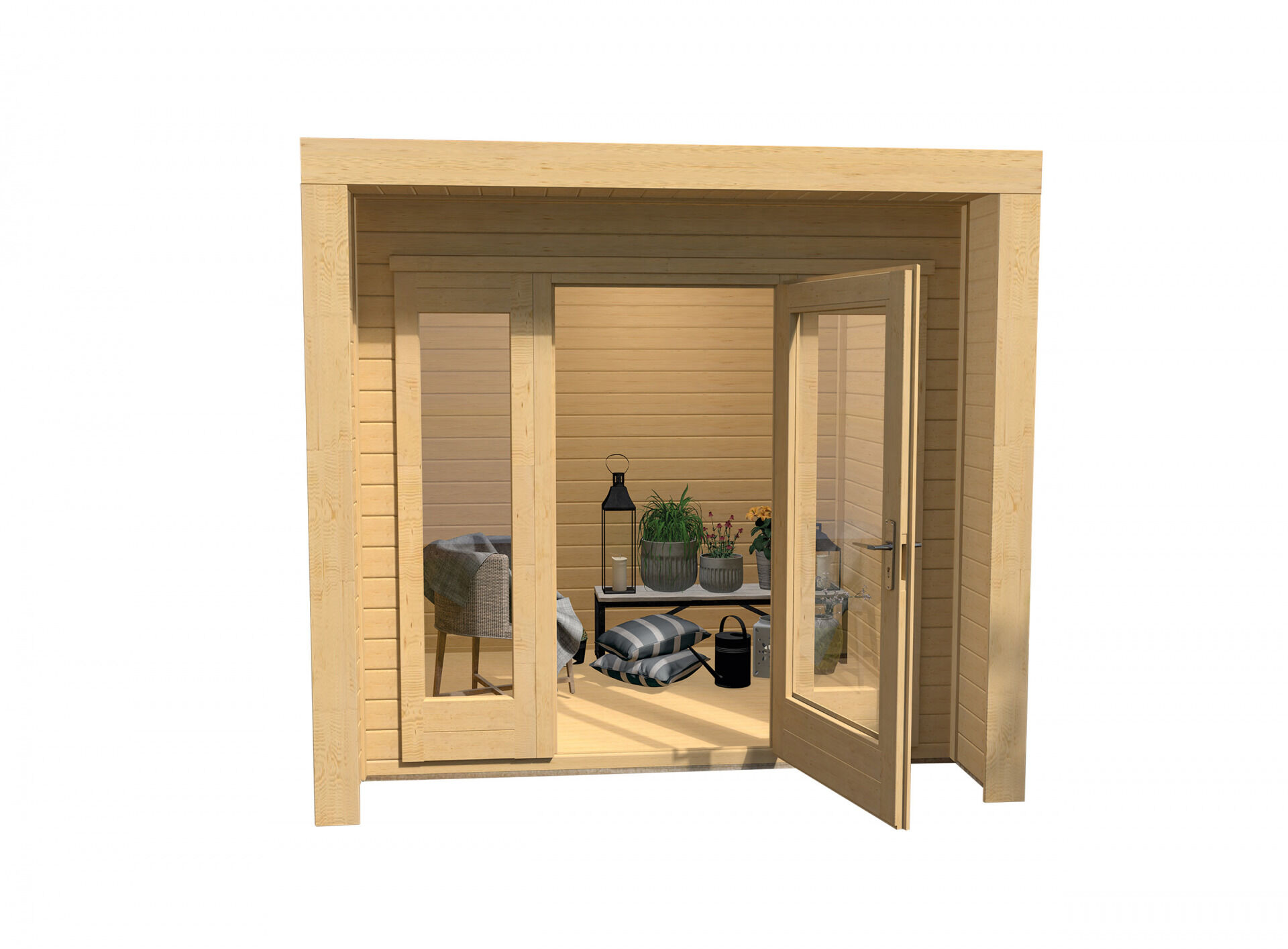 weka Design-Gartenhaus 263 - 2,5x2,5m