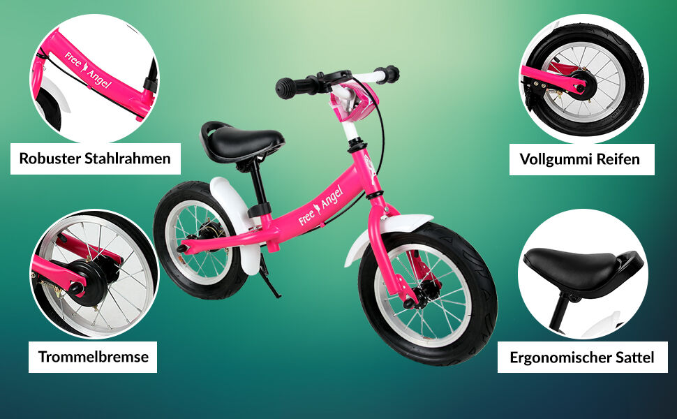 Kinderlaufrad Street Angel Pink