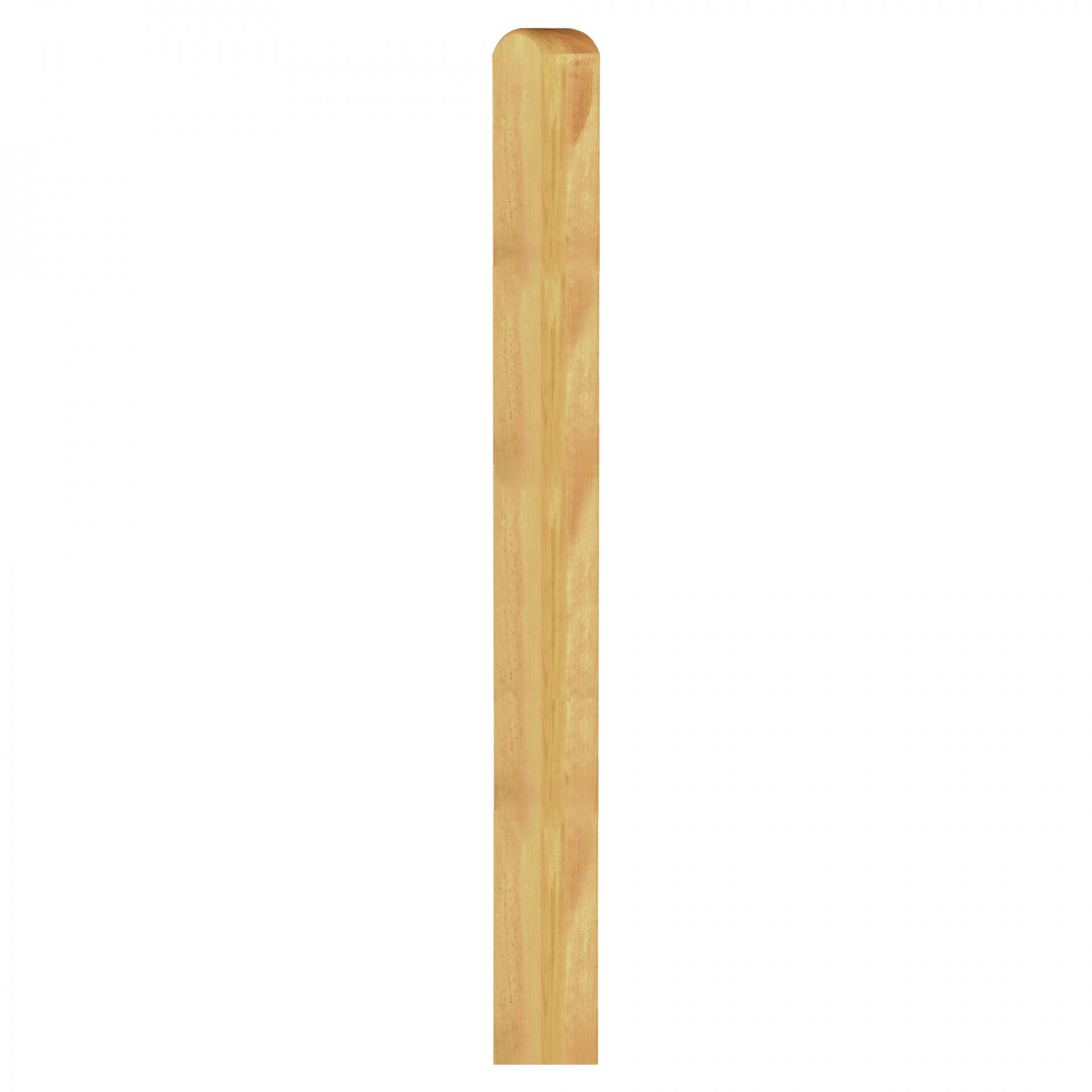 Pfosten Kopf gerundet, 9 x 9 x 240 cm, kdi-grün, allseitig glatt