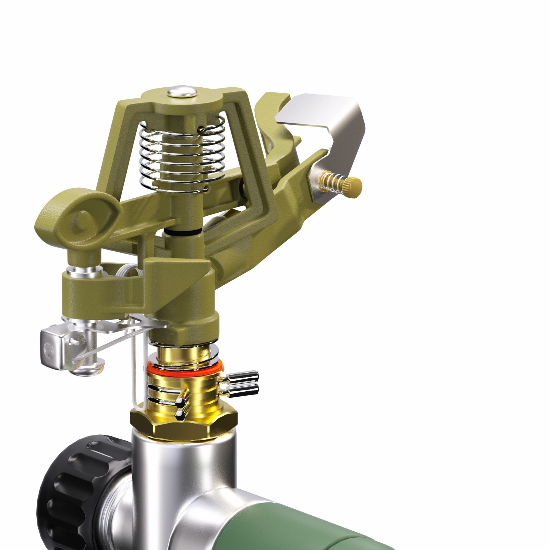 Rasensprenger Impulsregner 29x11x6cm 530m²