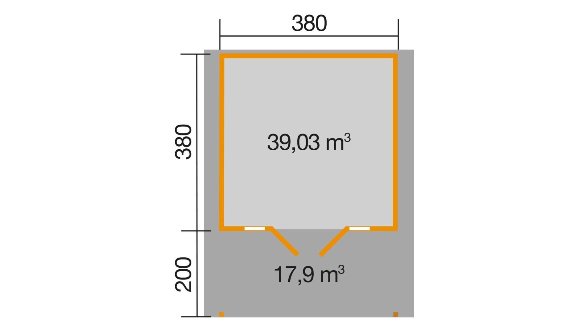 weka Weekendhaus 137 A Gartenhaus 4,6x5,9m