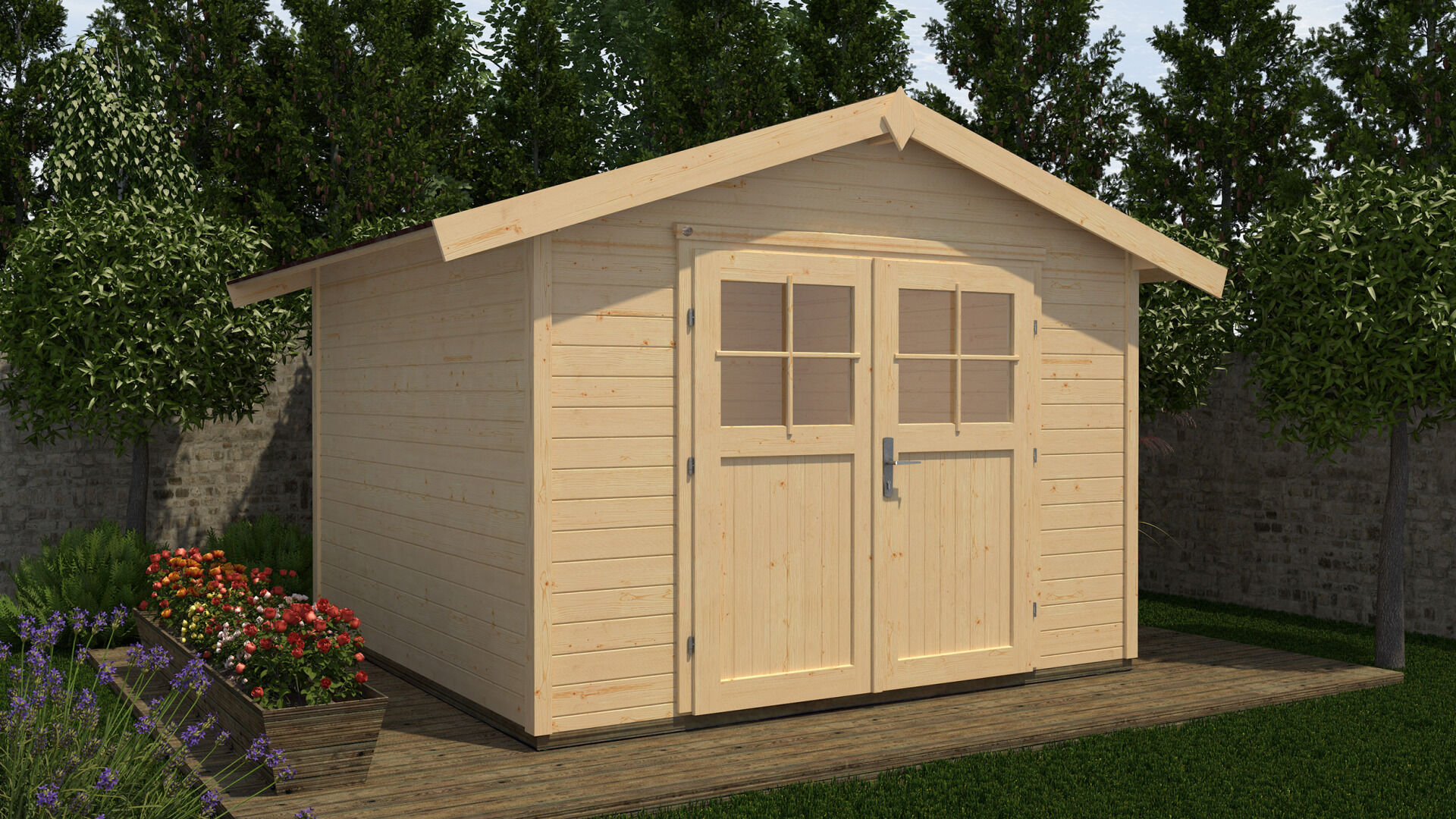 weka Gartenhaus 122 - 2,9x2,7m
