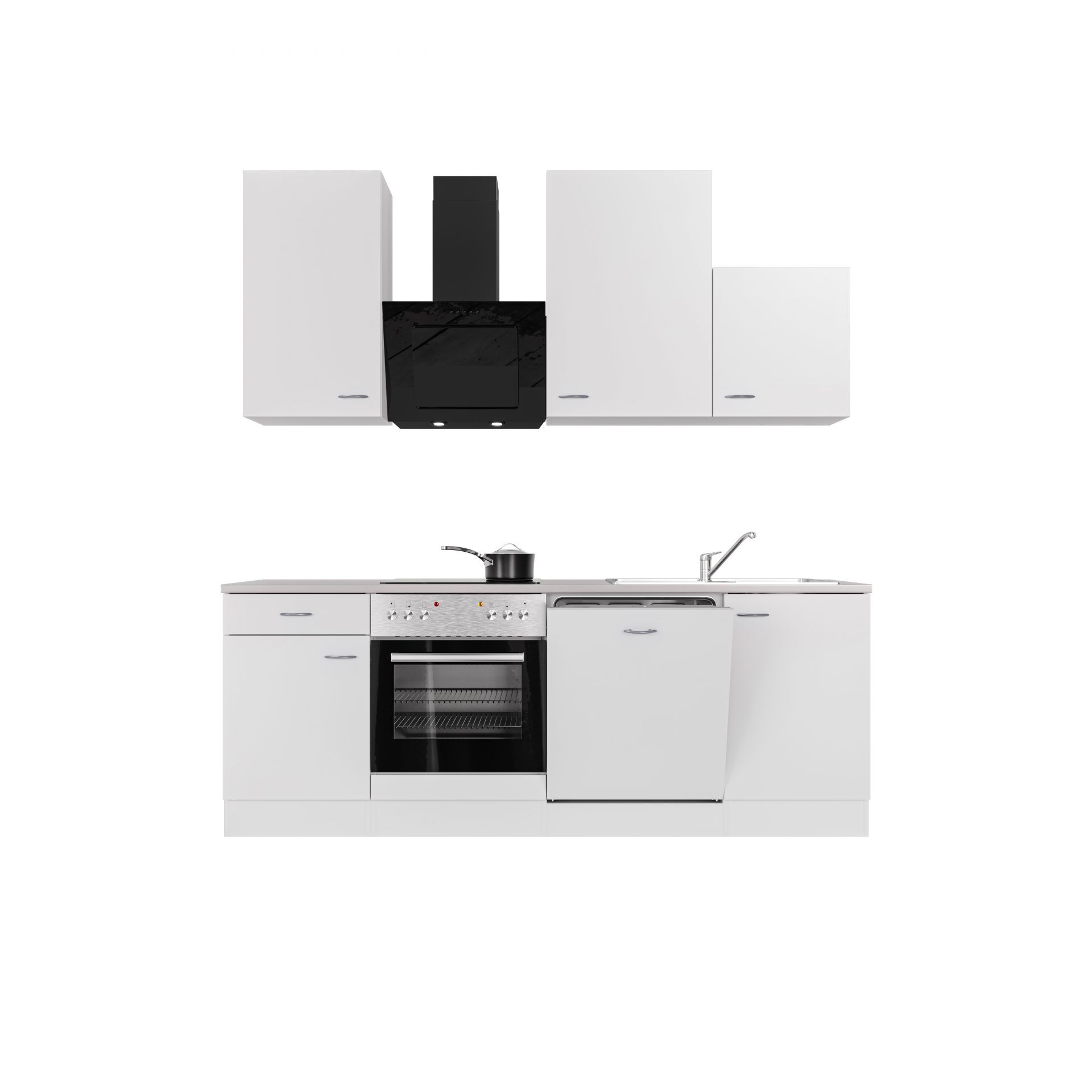 Küchenzeile WITO 220 cm mit E-Geräten