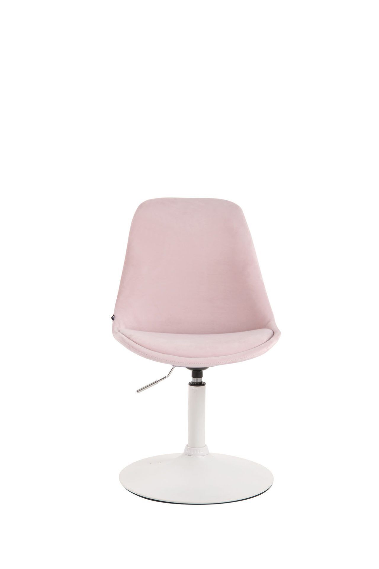 Esszimmerstuhl Maverick Samt weiß, pink