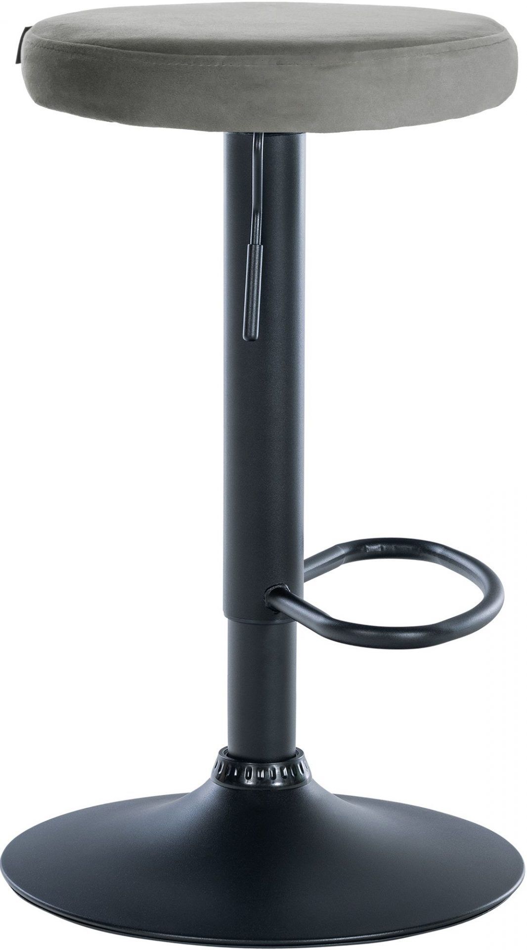 2er Set Barhocker Ponte Samt schwarz, grau