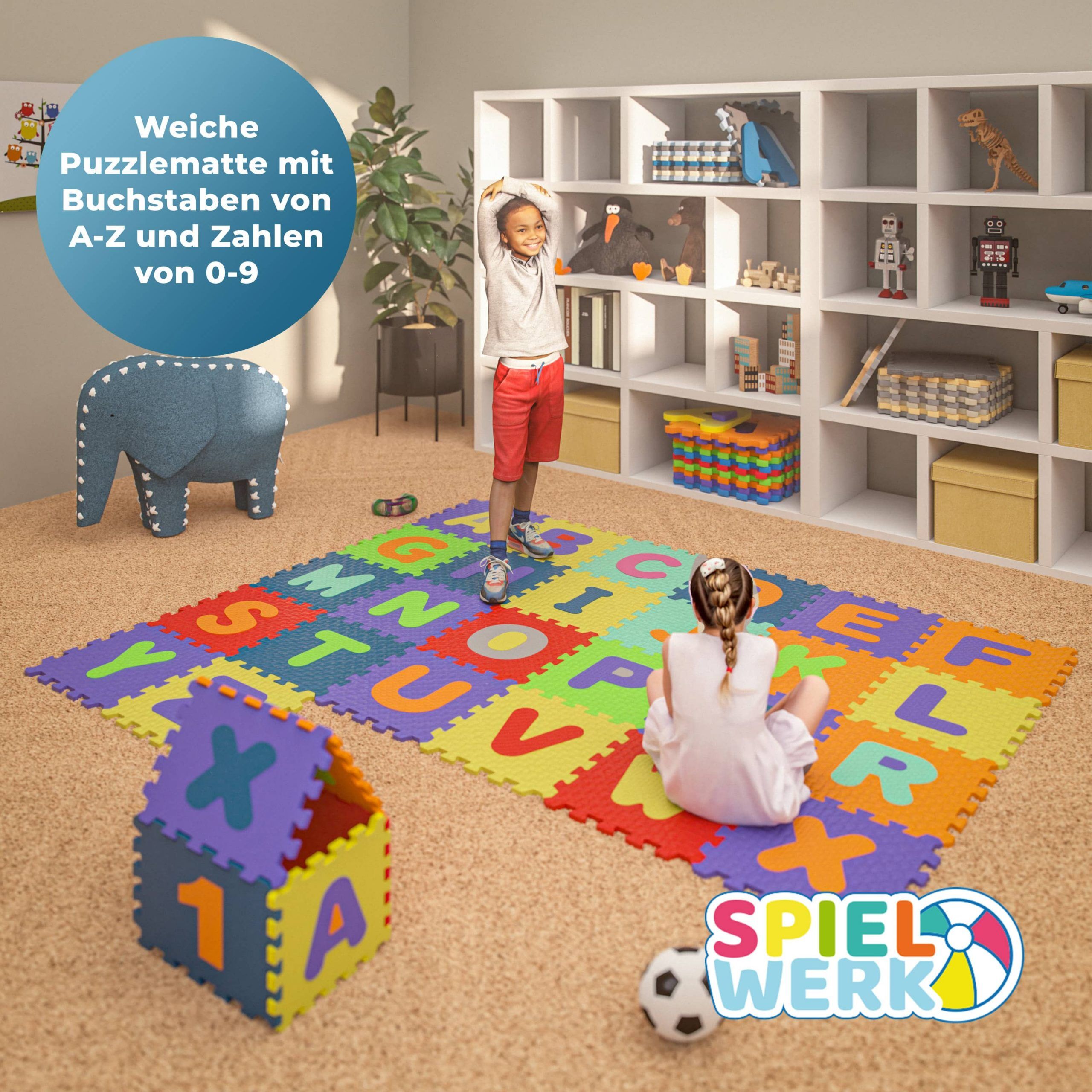 Puzzlematte 86-tlg Bunt