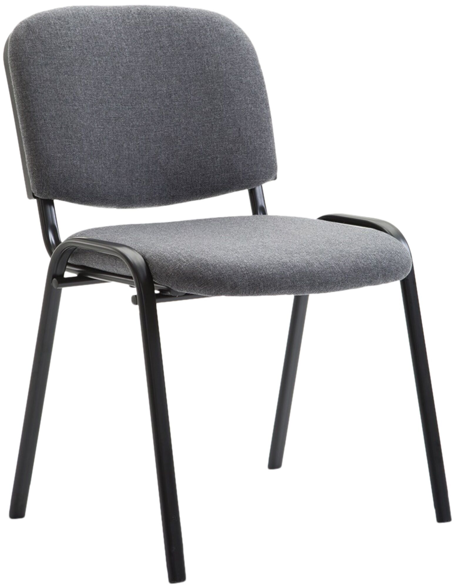 Besucherstuhl Ken V2 Stoff, grau
