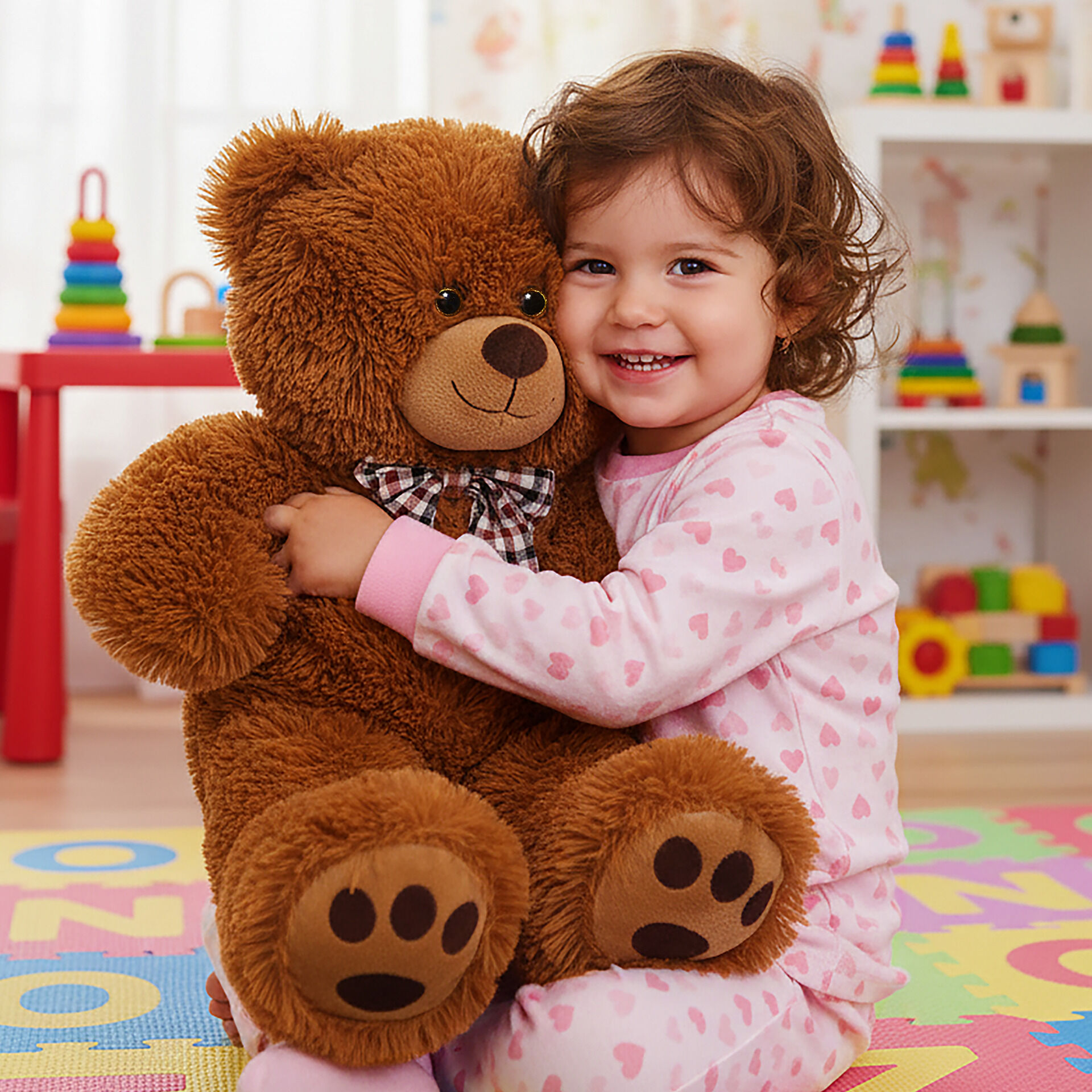 Plüschtier Teddybär L Braun 50cm