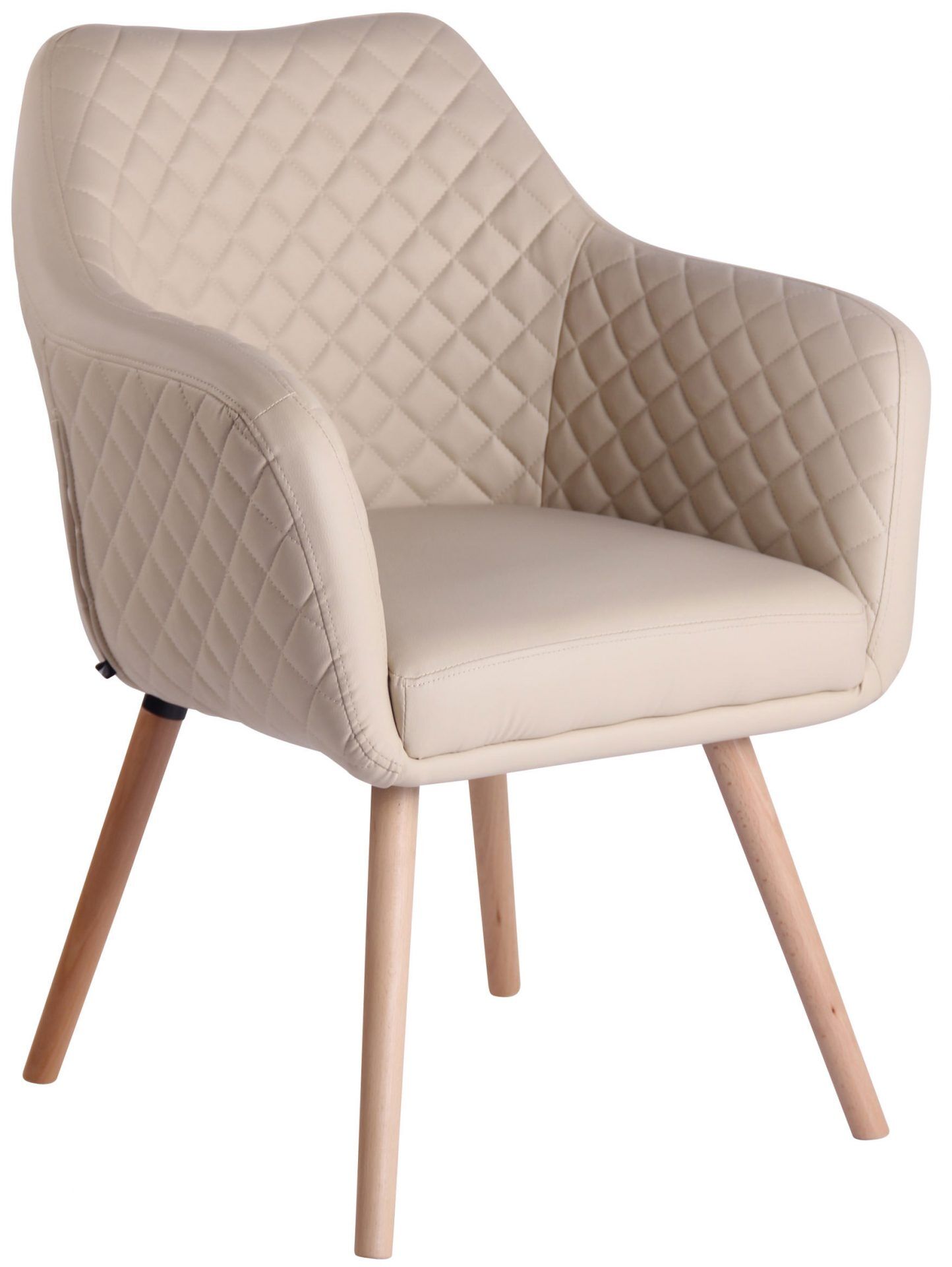 Esszimmerstuhl Gent Kunstleder natura, creme