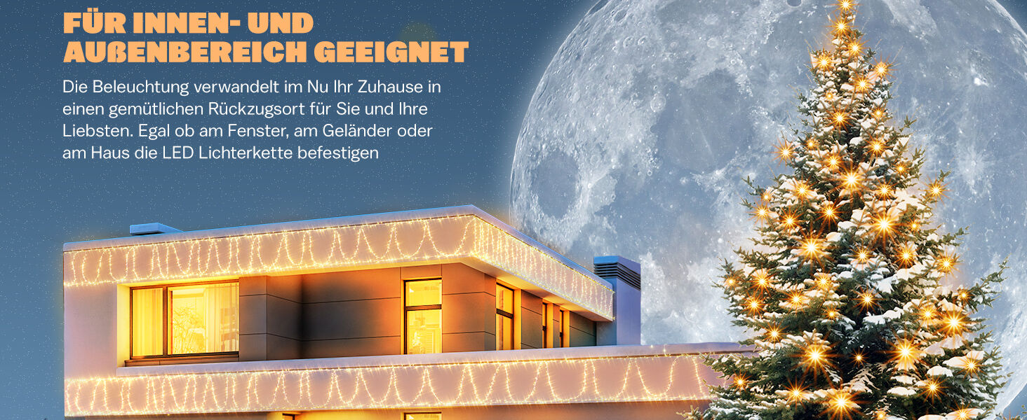 Lichterkette Weihnachten inkl Fernbedienung
