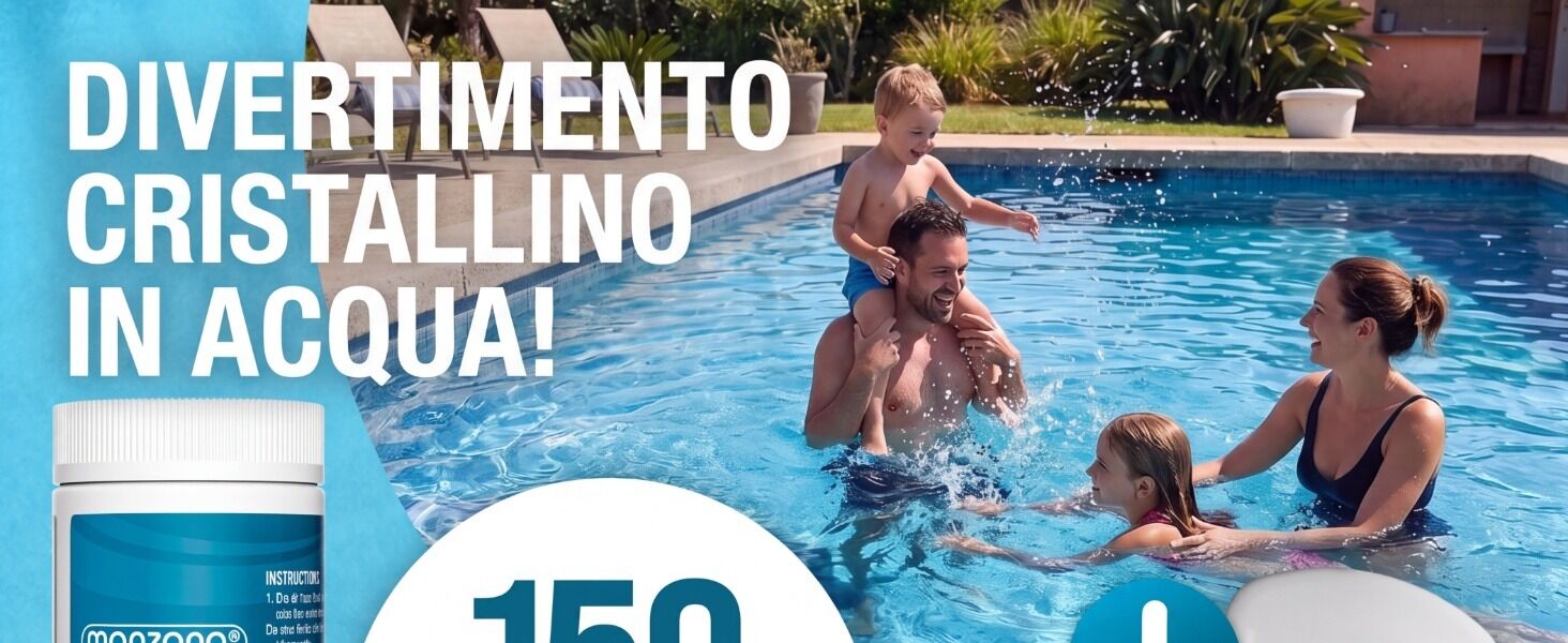 Dosierschwimmer Pool für 20-200g Tabletten inklusive 150 3in1 Teststreifen UV-Resistent Chlor Schwimmer mit Thermometer