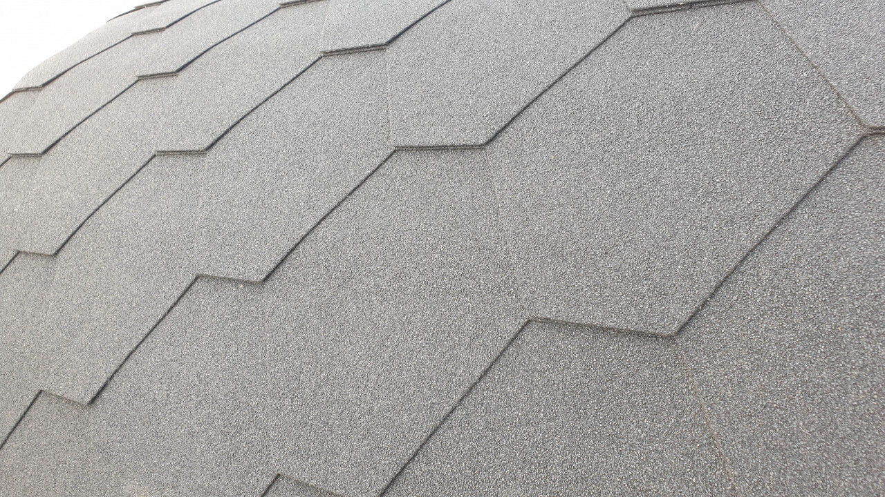 Finn Art Fass-Sauna Hexagonal-Schindeln, schwarz