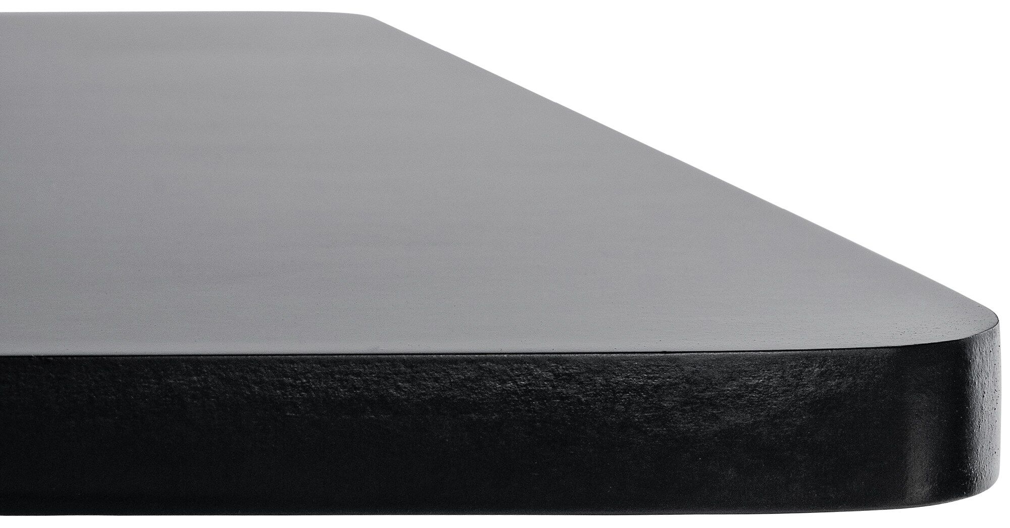 Stehtisch eckig, schwarz/schwarz