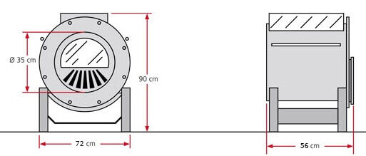 Werkstattofen Bruno Techno Mini