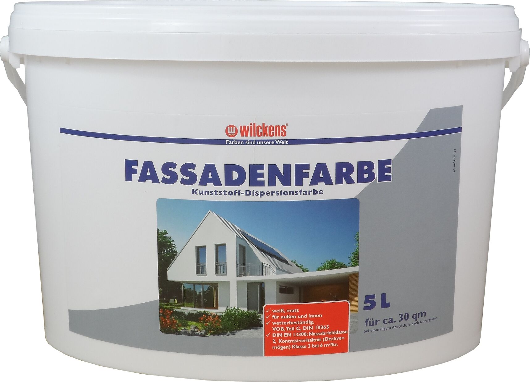 Wilckens Fassadenfarbe Weiß matt 5l
