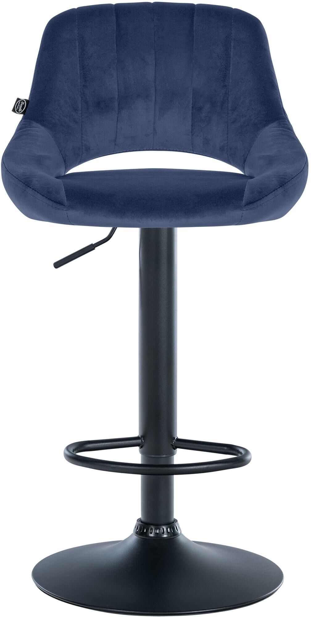 2er Set Barhocker Milet Samt B, blau