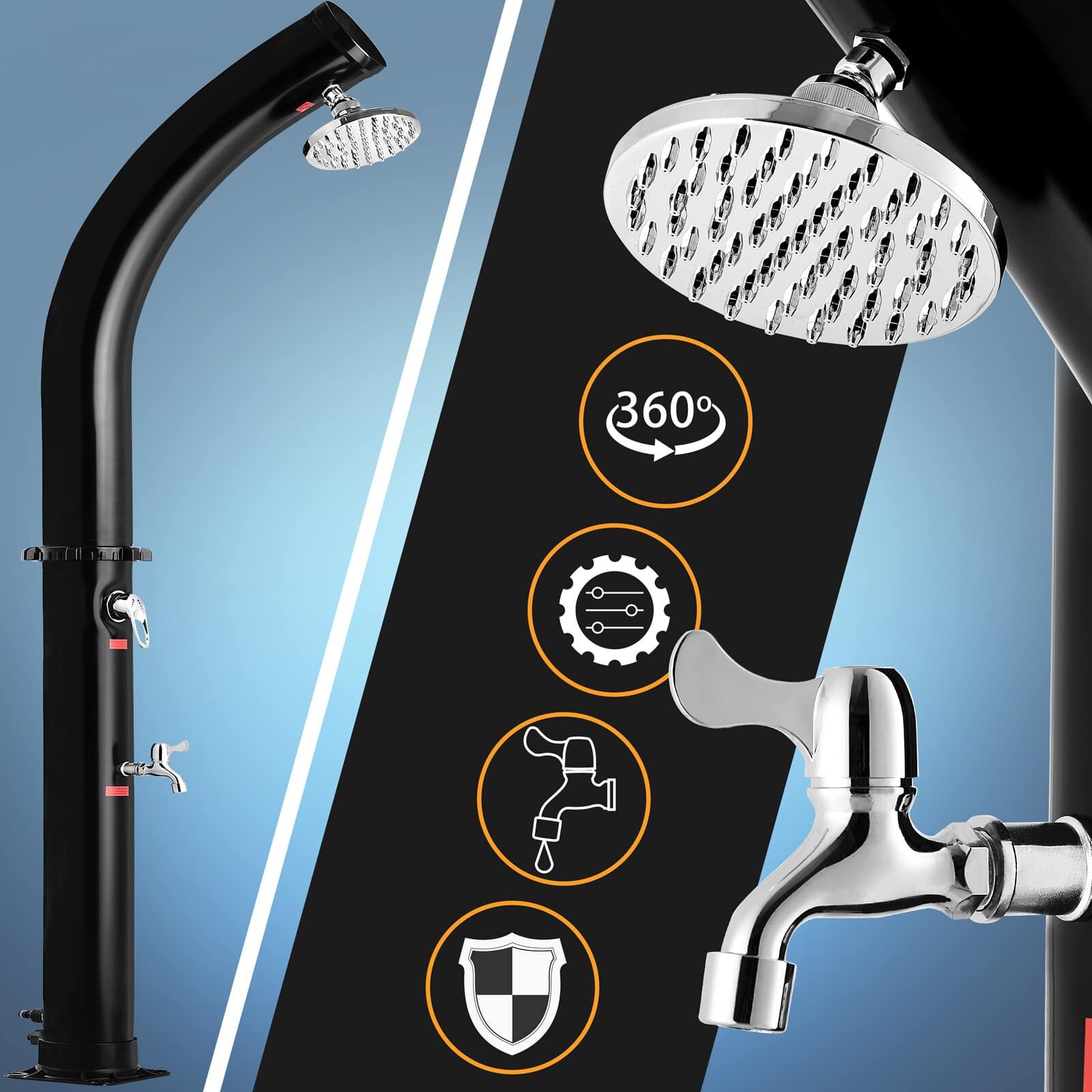 Solardusche Bow Schwarz 20L