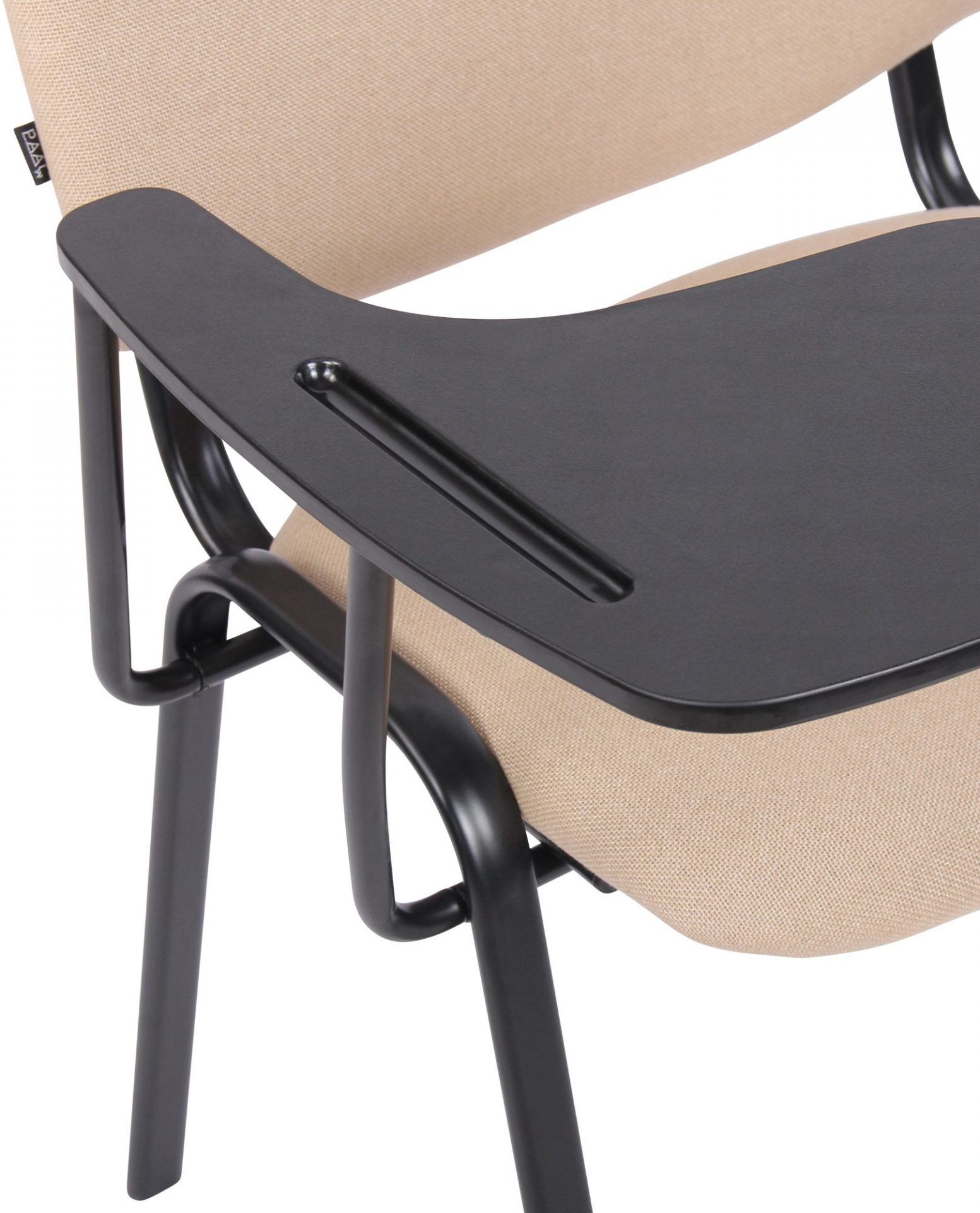 Stuhl Ken mit Klapptisch Stoff, creme