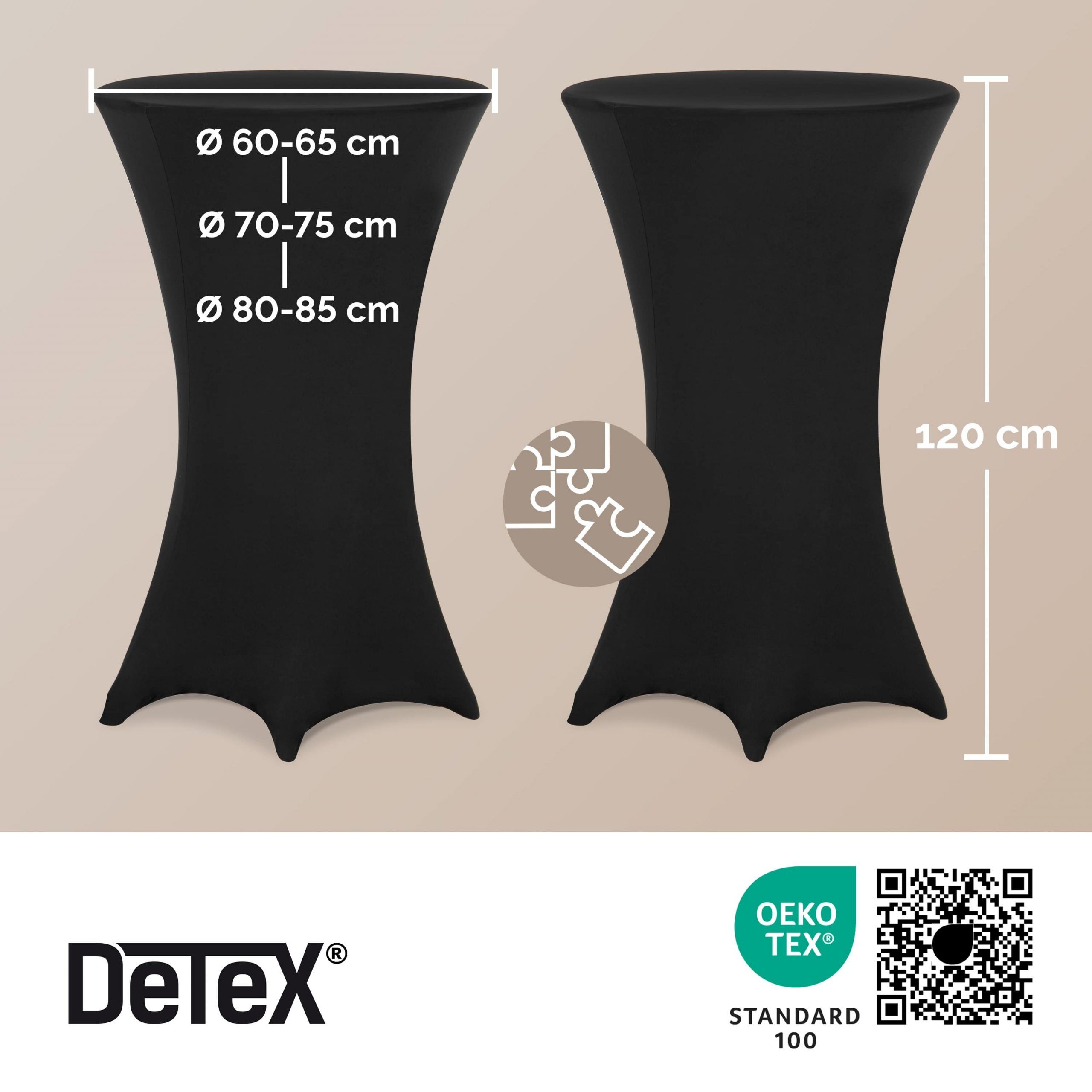 Stehtischhusse Schwarz Ø60cm