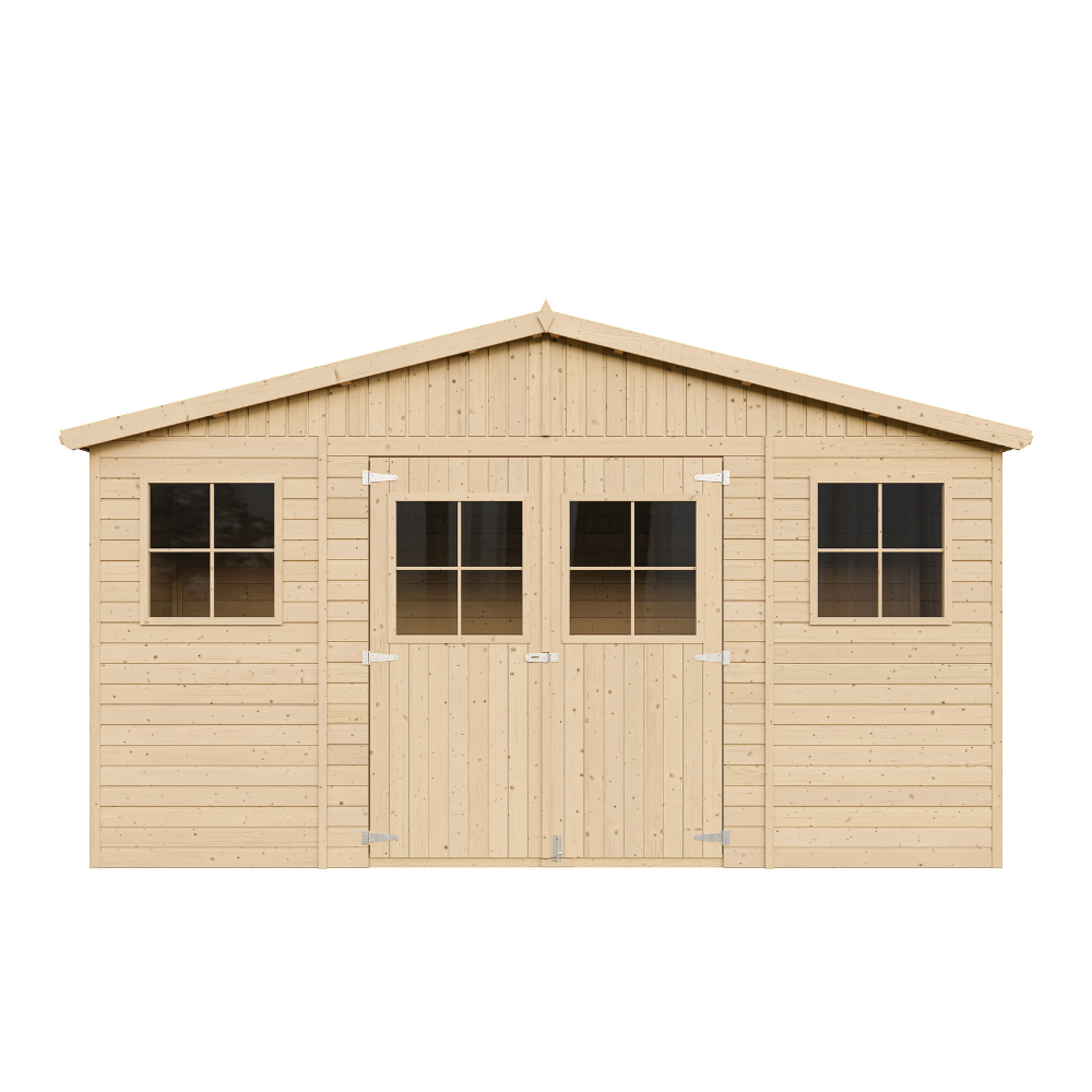Gartenhaus Gustav M332 – Gerätehaus Holz 401 x 199 cm – 8 m2