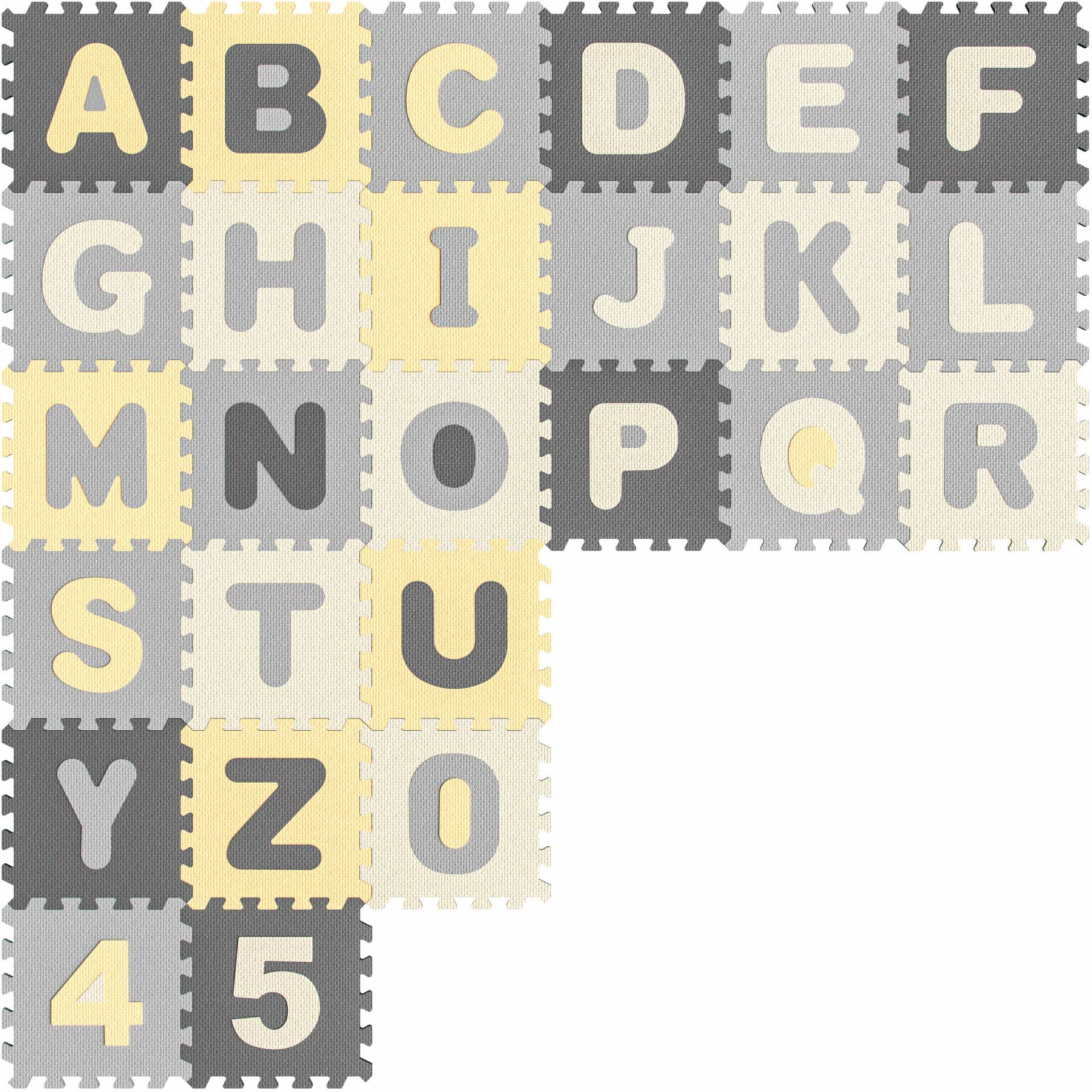 Puzzlematte 86-tlg Grau